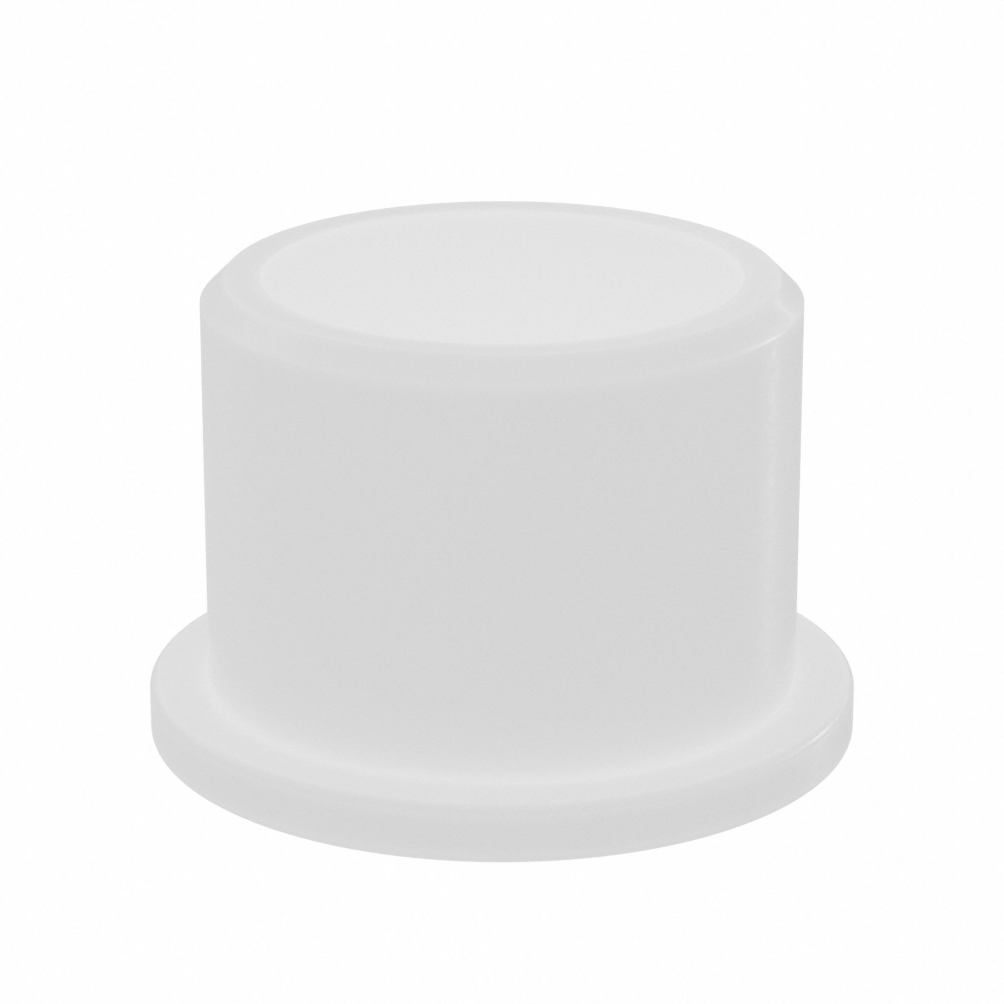 Flanged Sleeve Bearing: Nylon, 1/2 in Bore, 5/8 in OD, 1/2 in Overall Lg, 20 PK