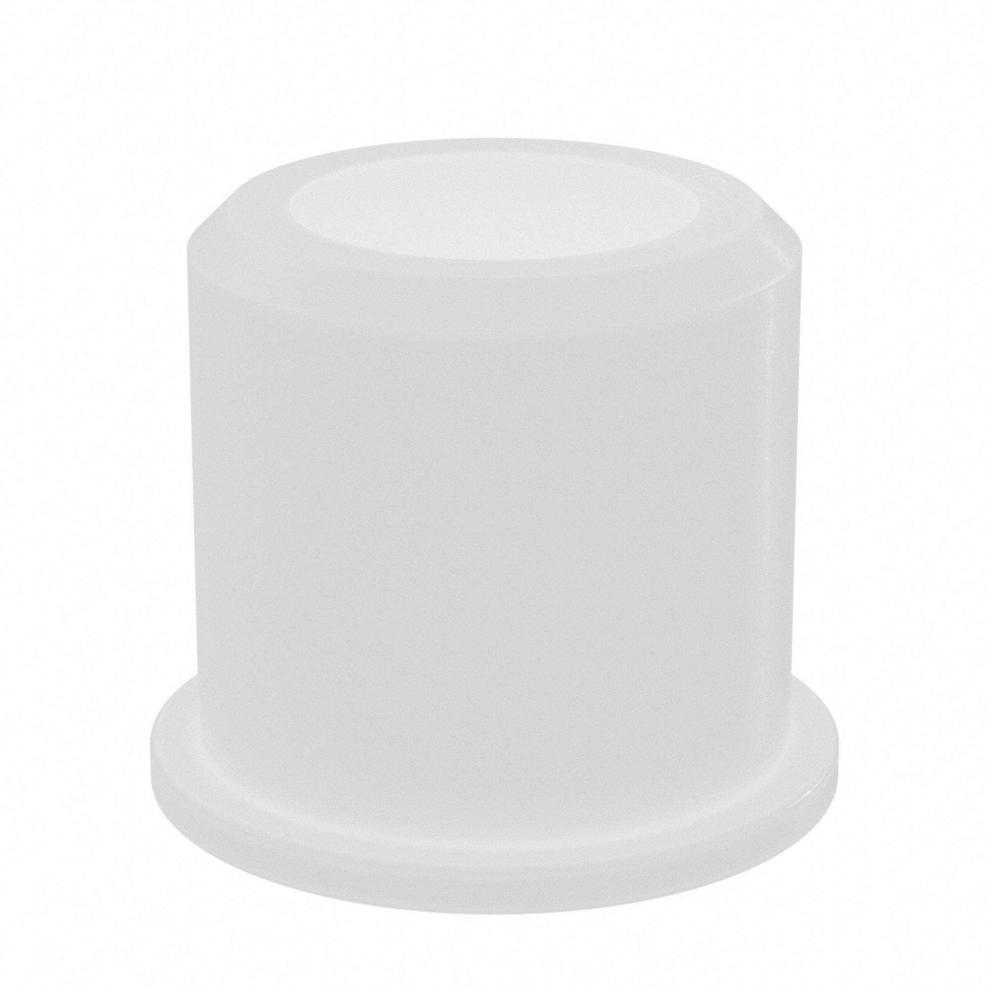 Flanged Sleeve Bearing: Nylon, 1/2 in Bore, 3/4 in OD, 3/4 in Overall Lg, 20 PK