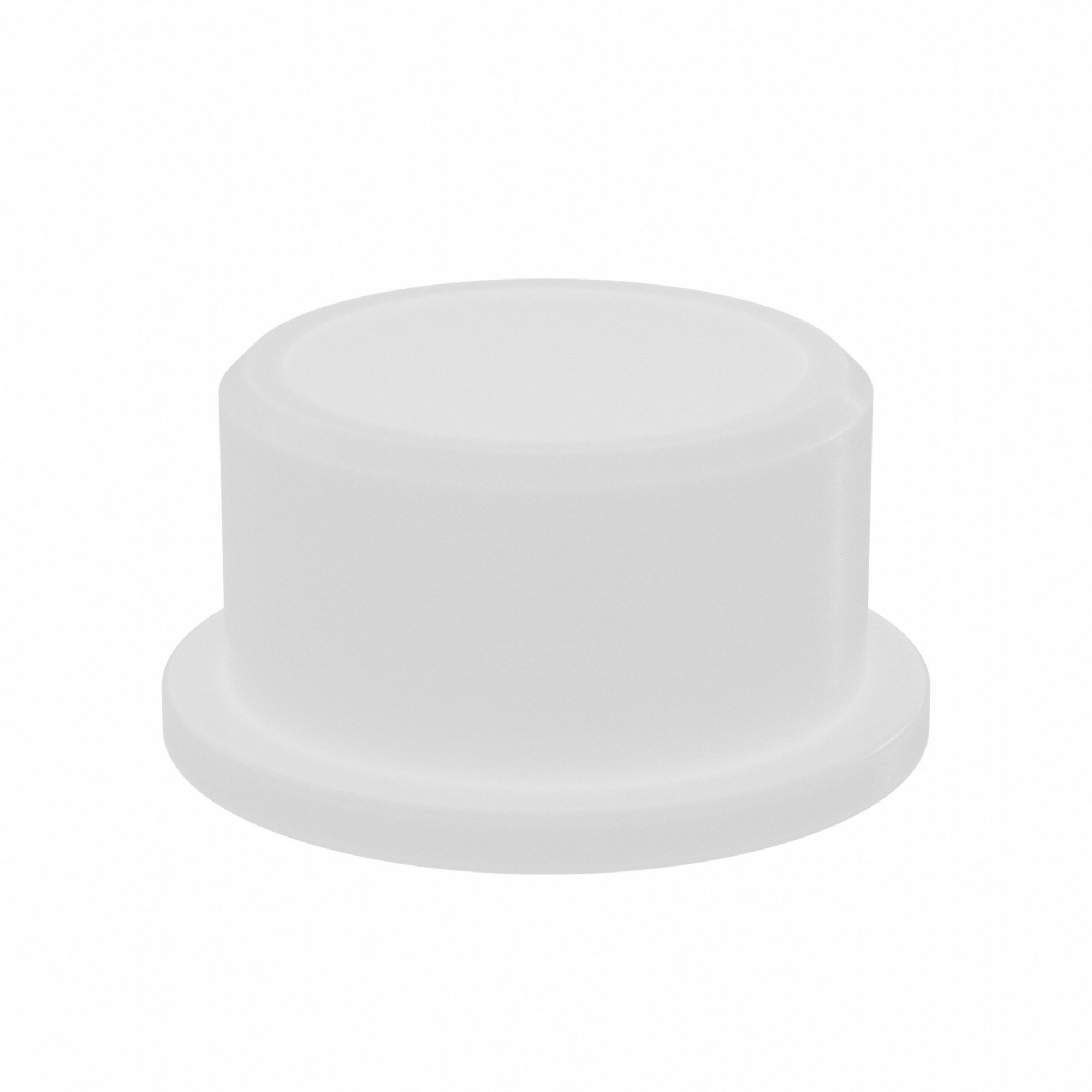 Flanged Sleeve Bearing: Nylon, 1/2 in Bore, 5/8 in OD, 3/8 in Overall Lg, 20 PK