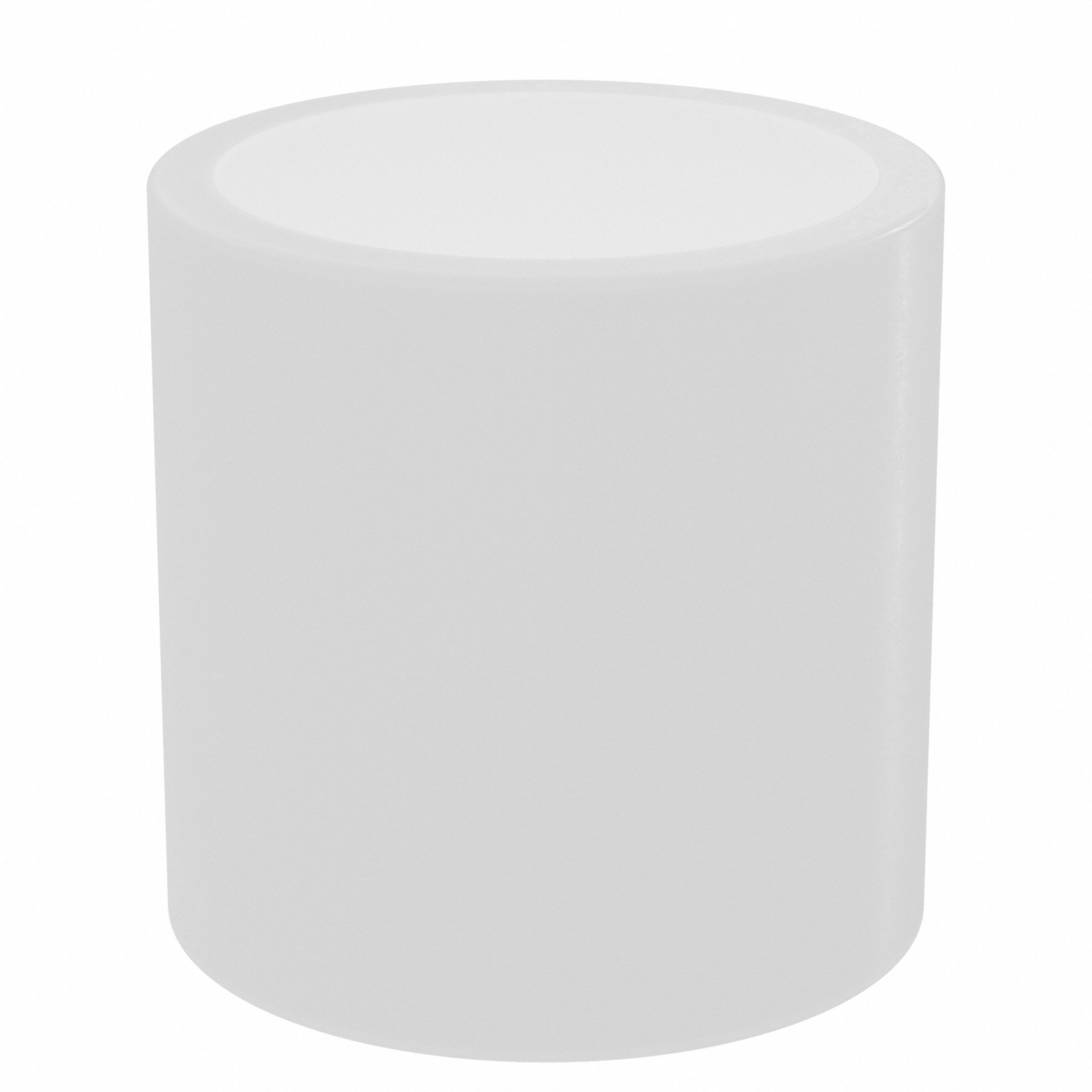 Sleeve Bearing: Nylon, 1/2 in Bore, 5/8 in OD, 3/8 in Overall Lg, Off-White