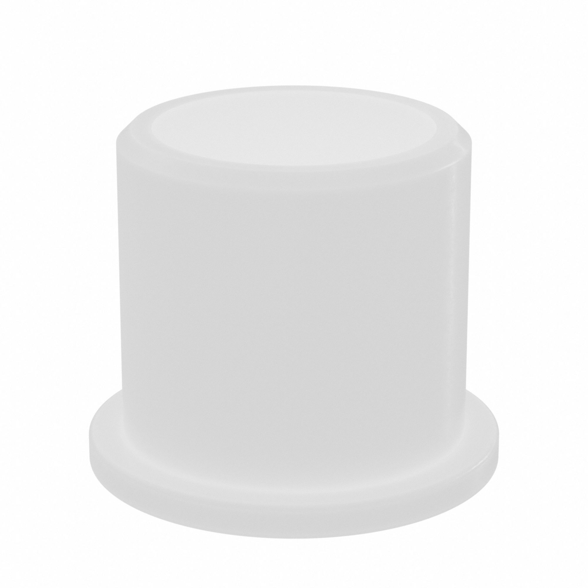 Flanged Sleeve Bearing: Nylon, 1/2 in Bore, 5/8 in OD, 5/8 in Overall Lg, 35 PK
