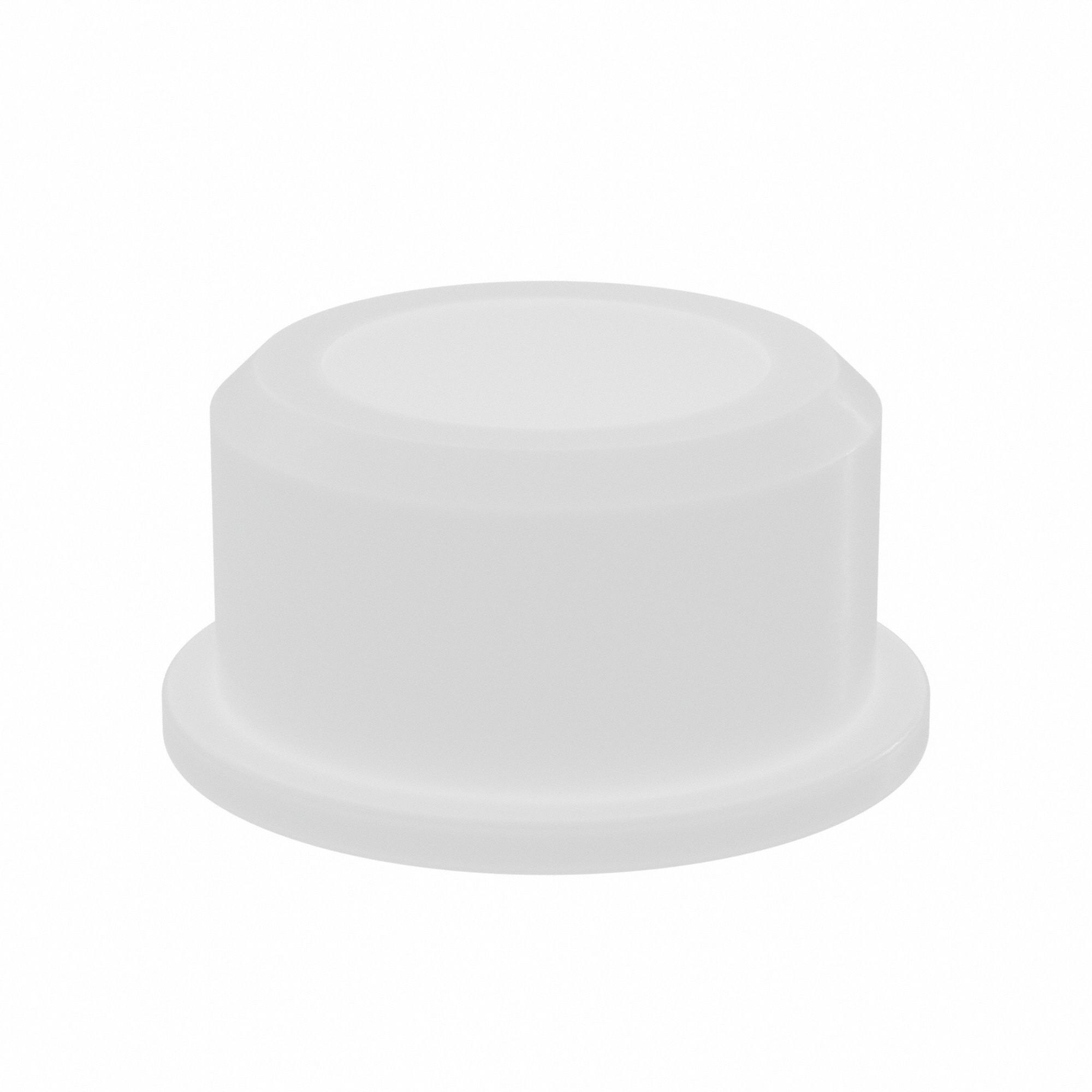 Flanged Sleeve Bearing: Nylon, 1/2 in Bore, 3/4 in OD, 7/16 in Overall Lg, 15 PK