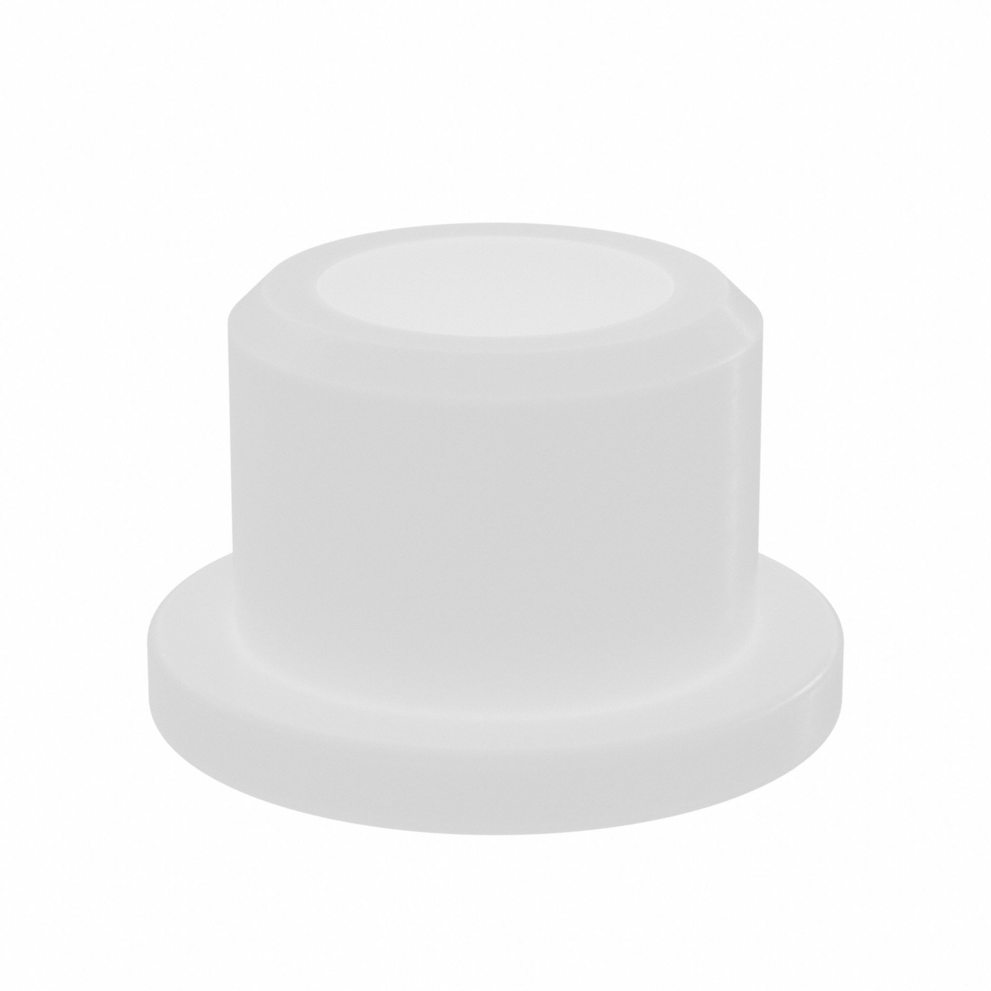 Flanged Sleeve Bearing: Nylon, 1/4 in Bore, 3/8 in OD, 5/16 in Overall Lg, 36 PK