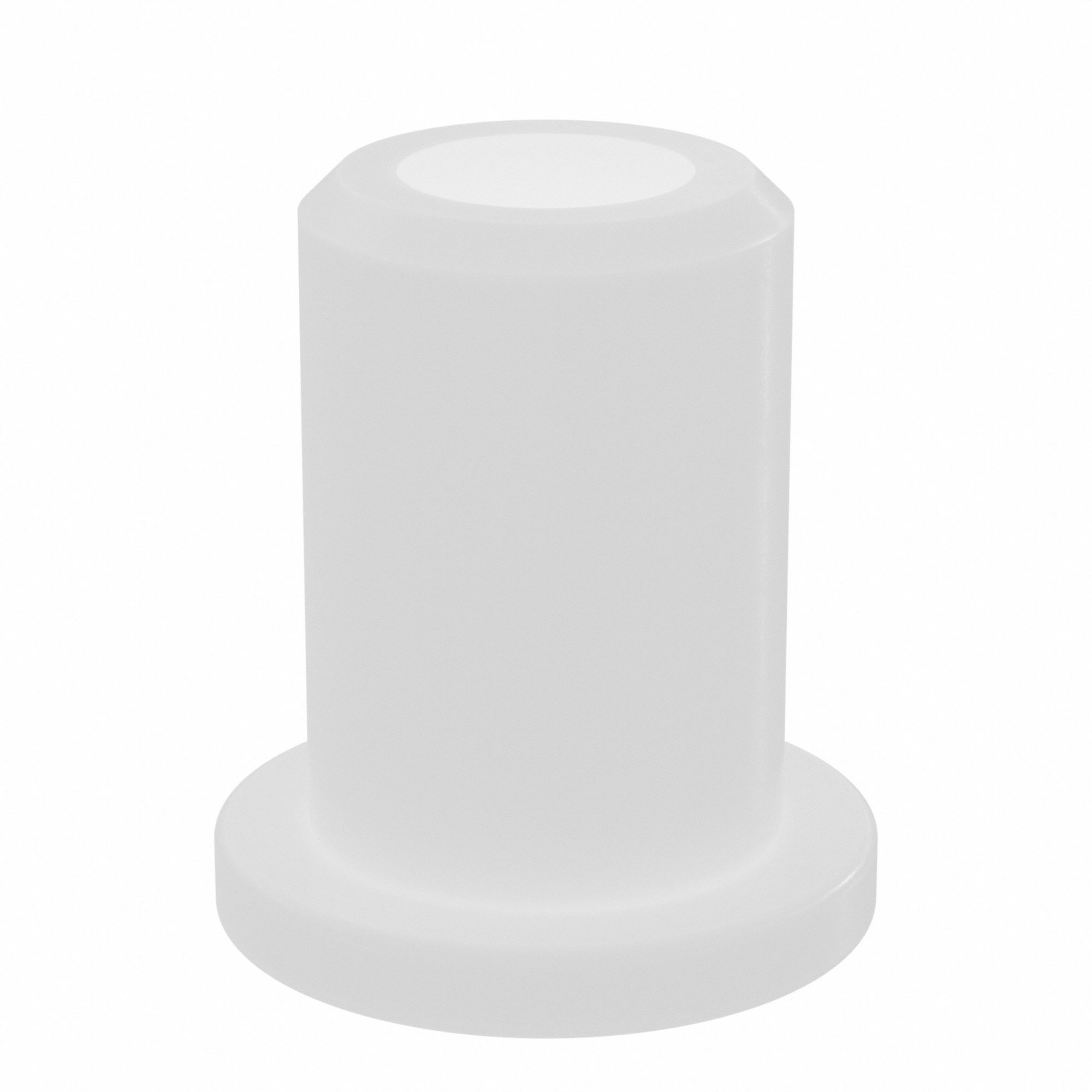 Flanged Sleeve Bearing: Nylon, 3/16 in Bore, 5/16 in OD, 1/2 in Overall Lg, 20 PK