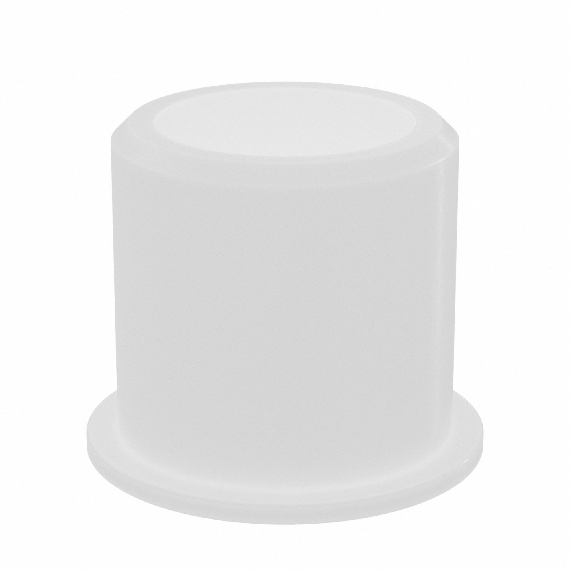 Flanged Sleeve Bearing: Nylon, 3/4 in Bore, 1 in OD, 1 in Overall Lg, 15 PK