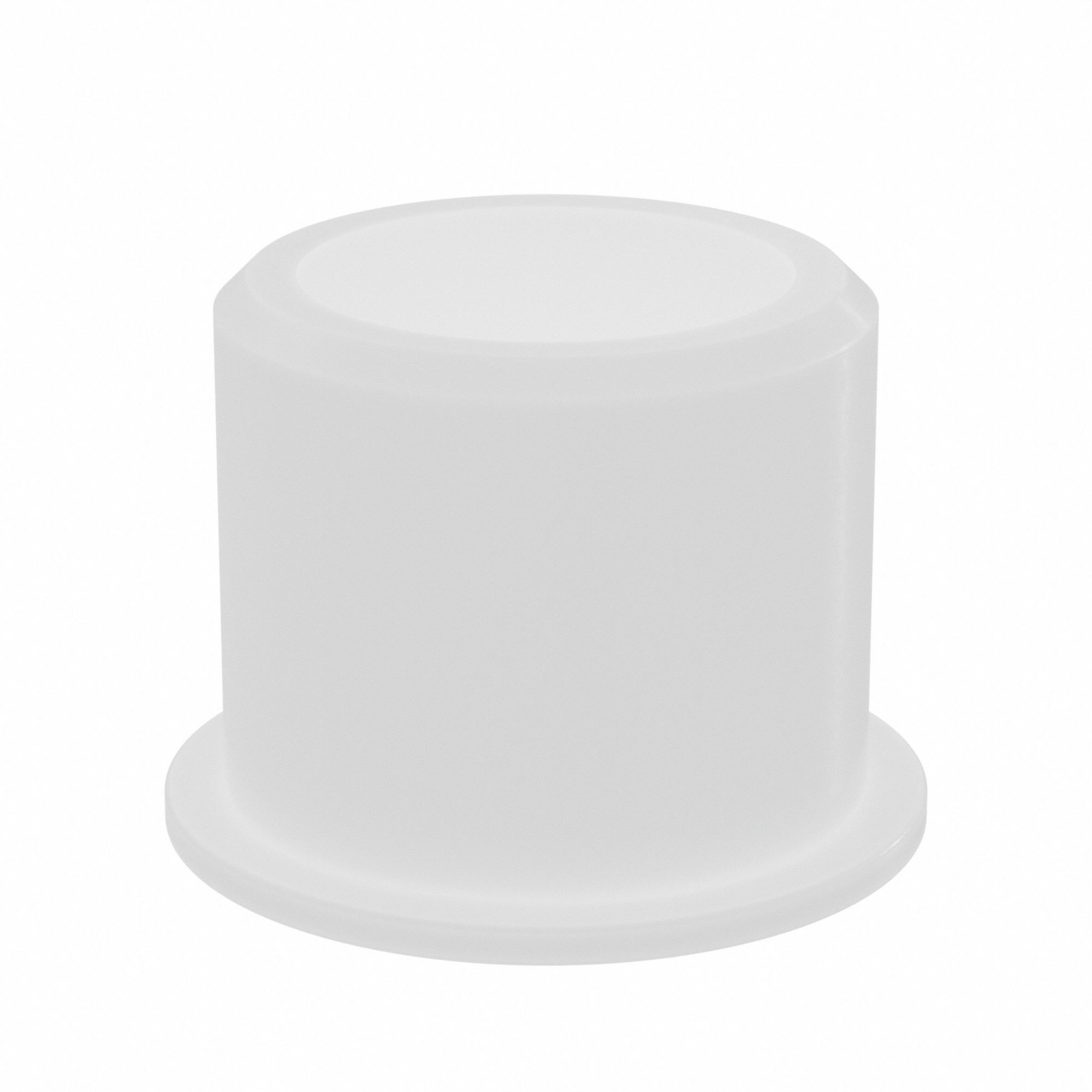 Flanged Sleeve Bearing: Nylon, 3/4 in Bore, 1 in OD, 7/8 in Overall Lg, 10 PK