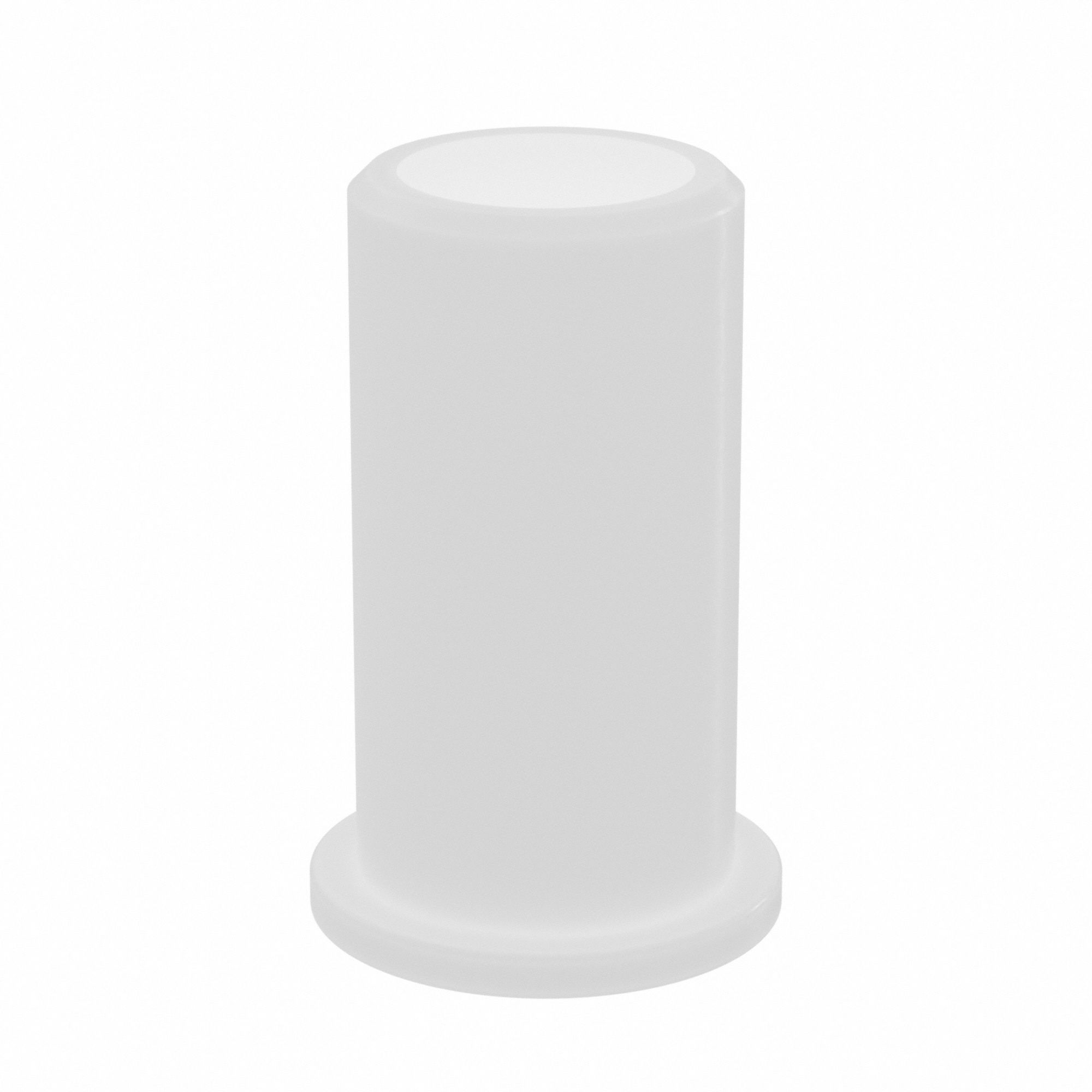 Flanged Sleeve Bearing: Nylon, 3/8 in Bore, 1/2 in OD, 1 in Overall Lg, 15 PK
