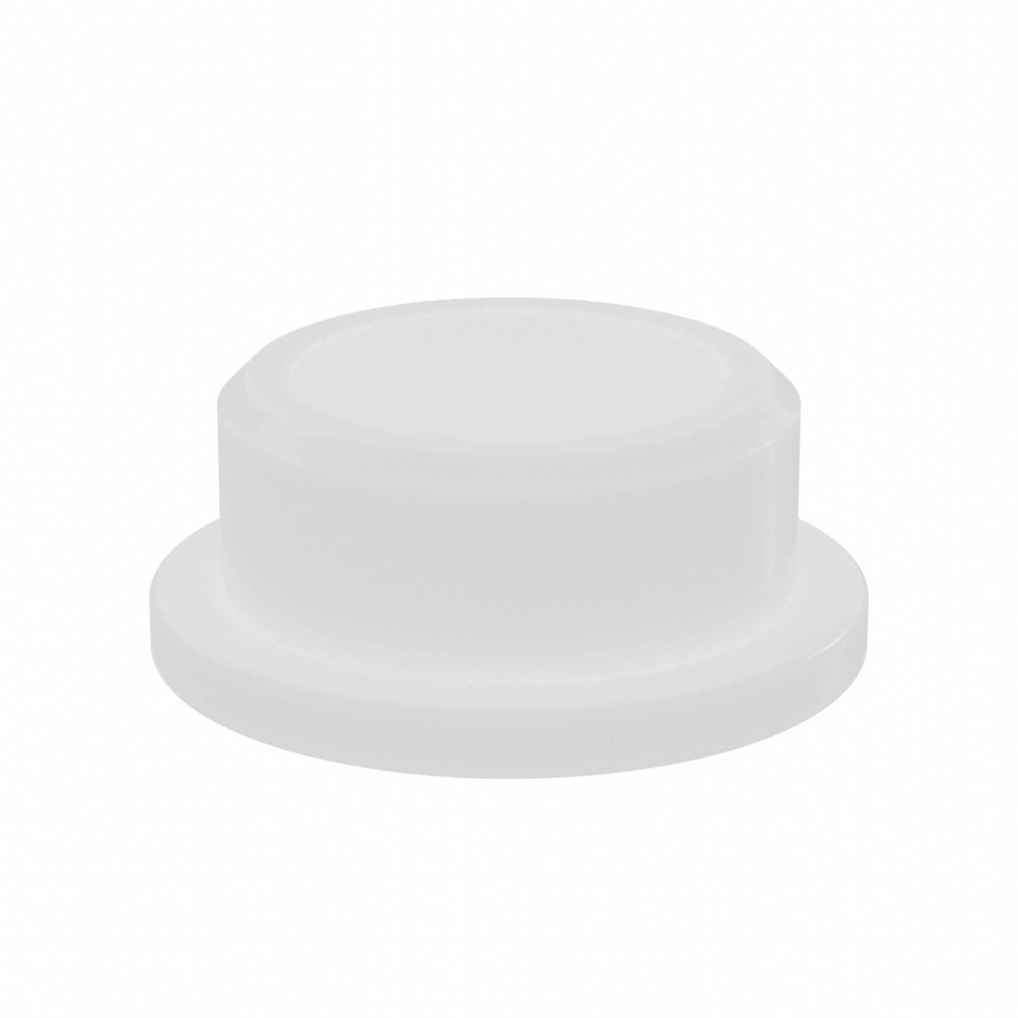 Flanged Sleeve Bearing: Nylon, 3/8 in Bore, 1/2 in OD, 1/4 in Overall Lg, 25 PK