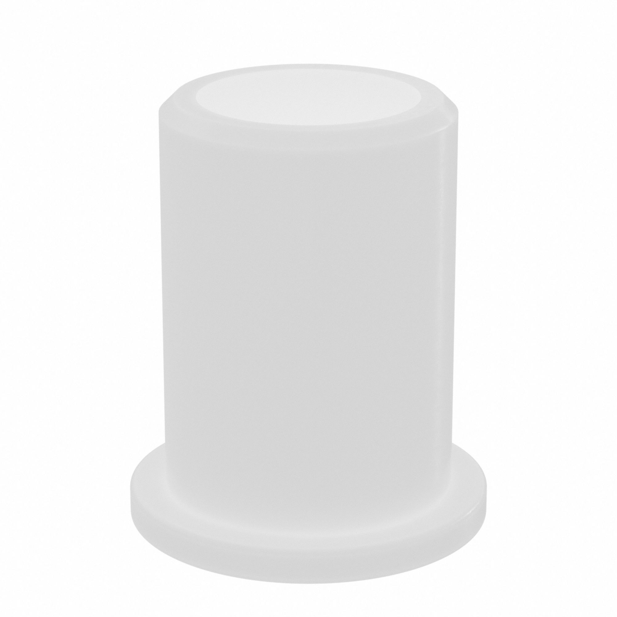 Flanged Sleeve Bearing: Nylon, 3/8 in Bore, 1/2 in OD, 3/4 in Overall Lg, 35 PK