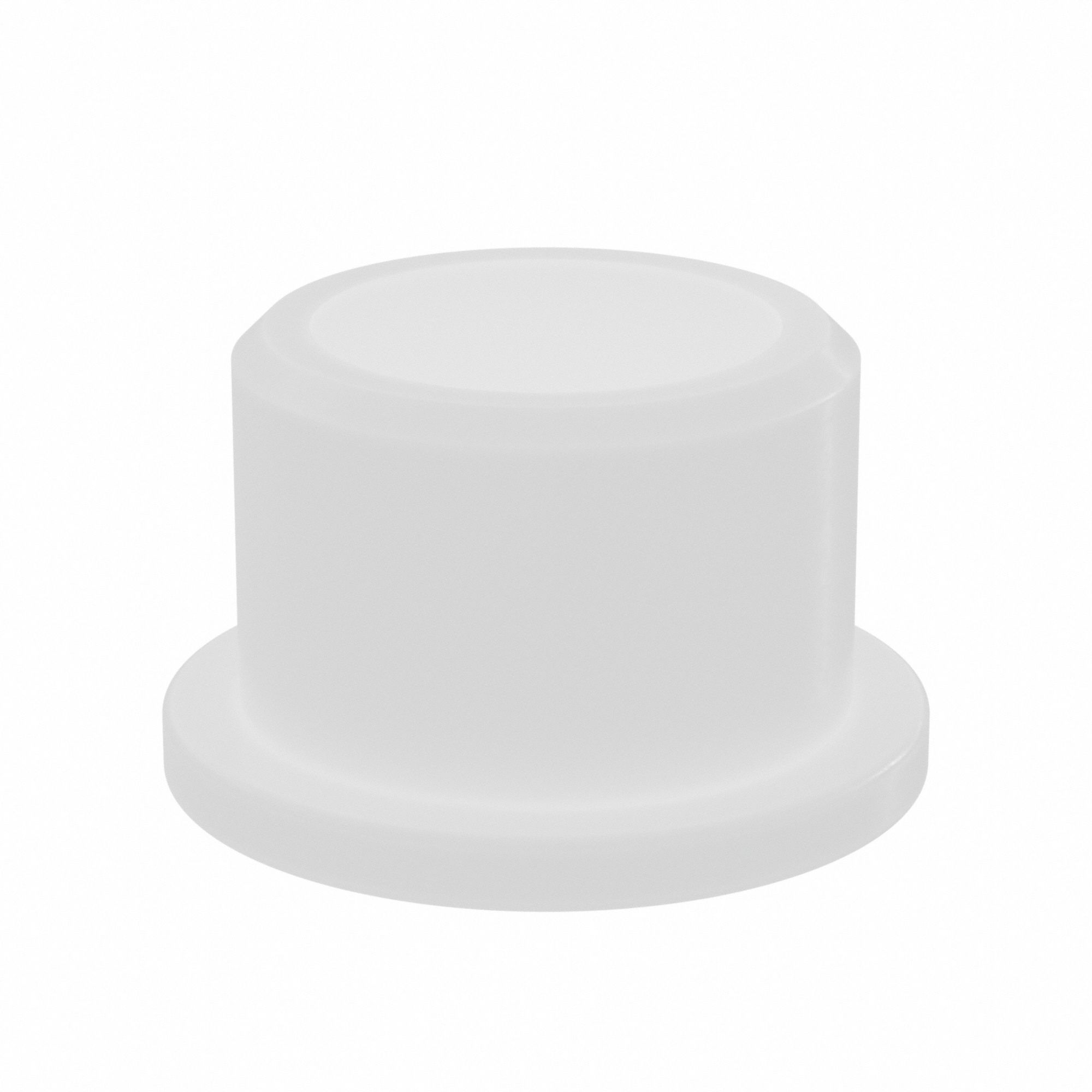 Flanged Sleeve Bearing: Nylon, 3/8 in Bore, 1/2 in OD, 3/8 in Overall Lg, 35 PK