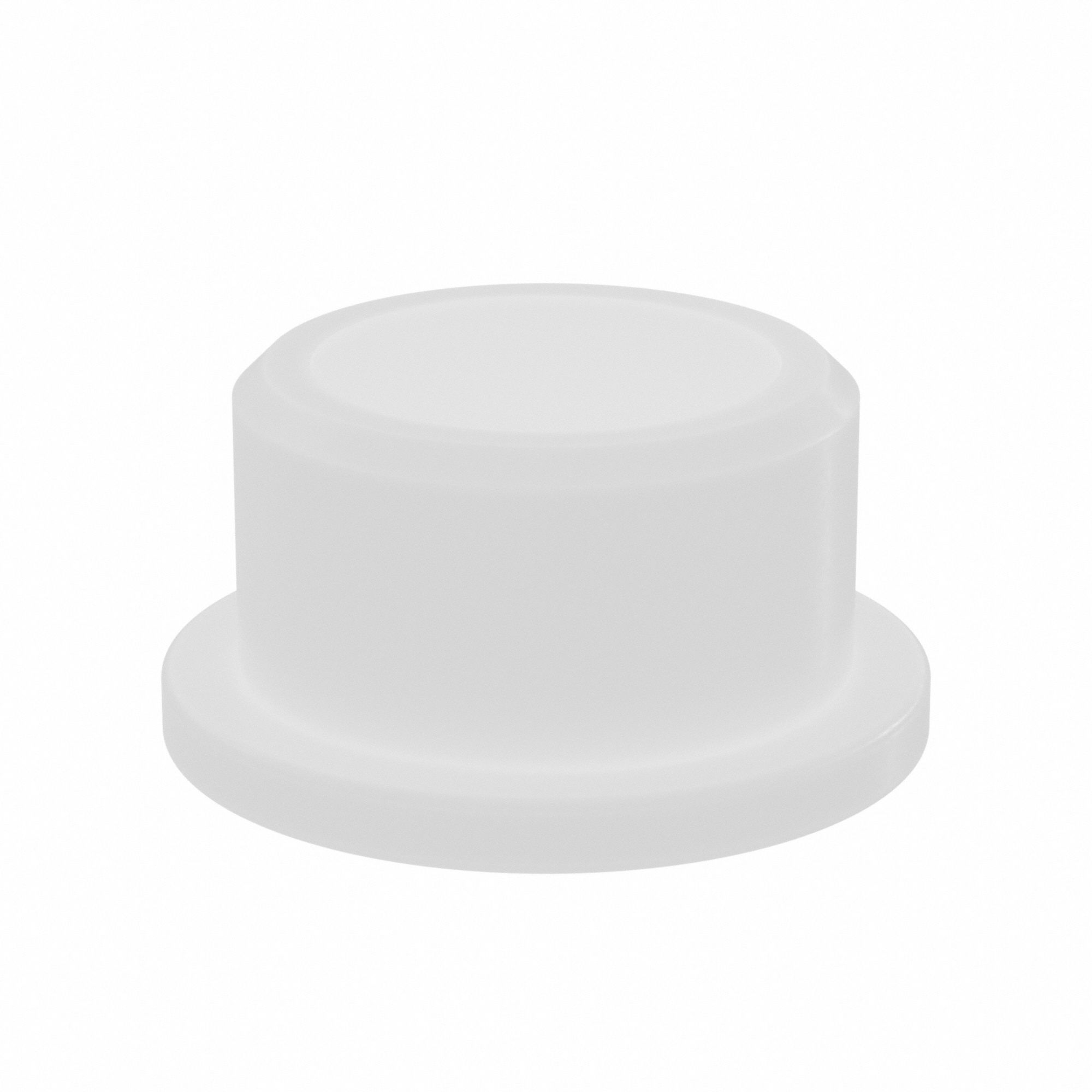 Flanged Sleeve Bearing: Nylon, 3/8 in Bore, 1/2 in OD, 5/16 in Overall Lg, 25 PK