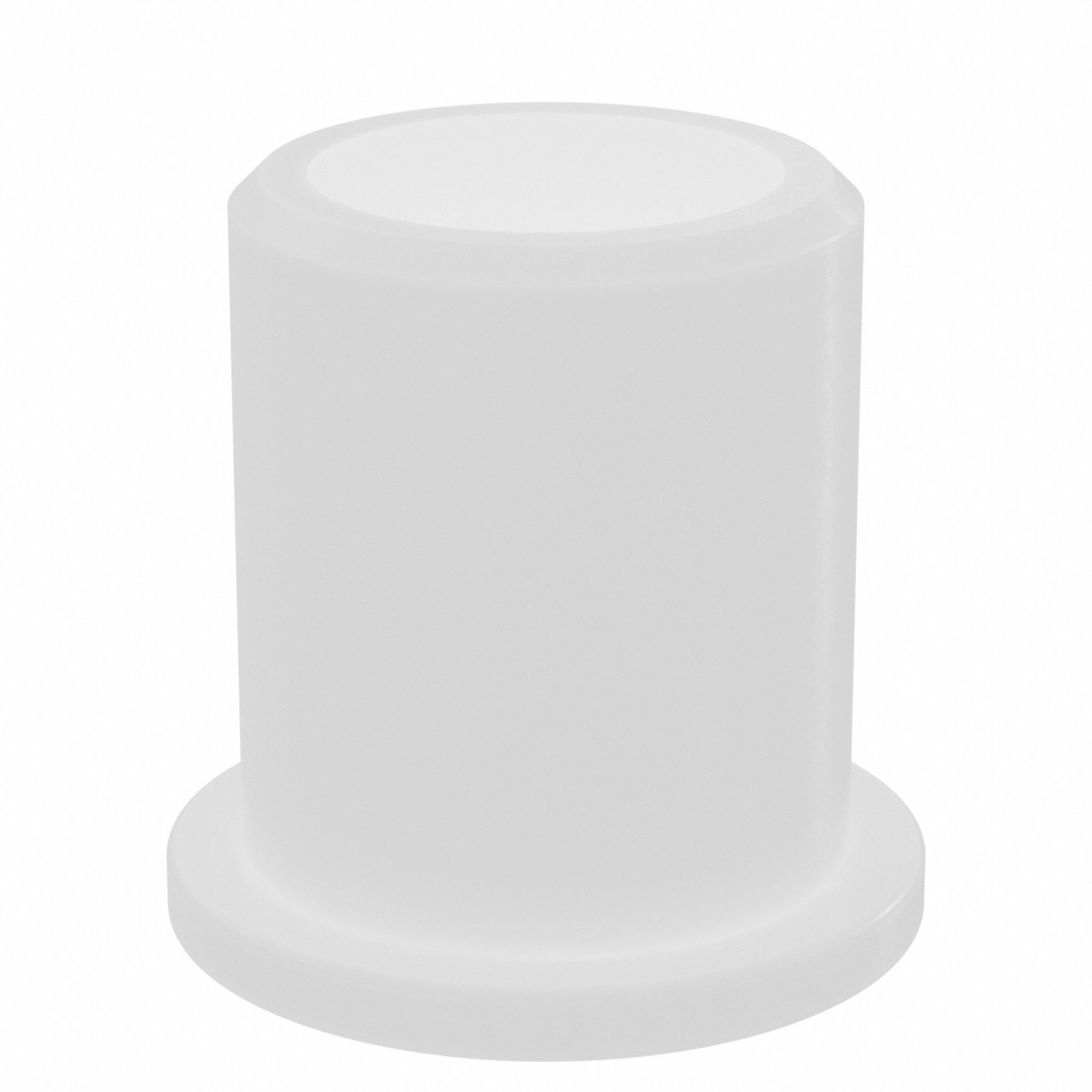 Flanged Sleeve Bearing: Nylon, 3/8 in Bore, 1/2 in OD, 5/8 in Overall Lg, 20 PK