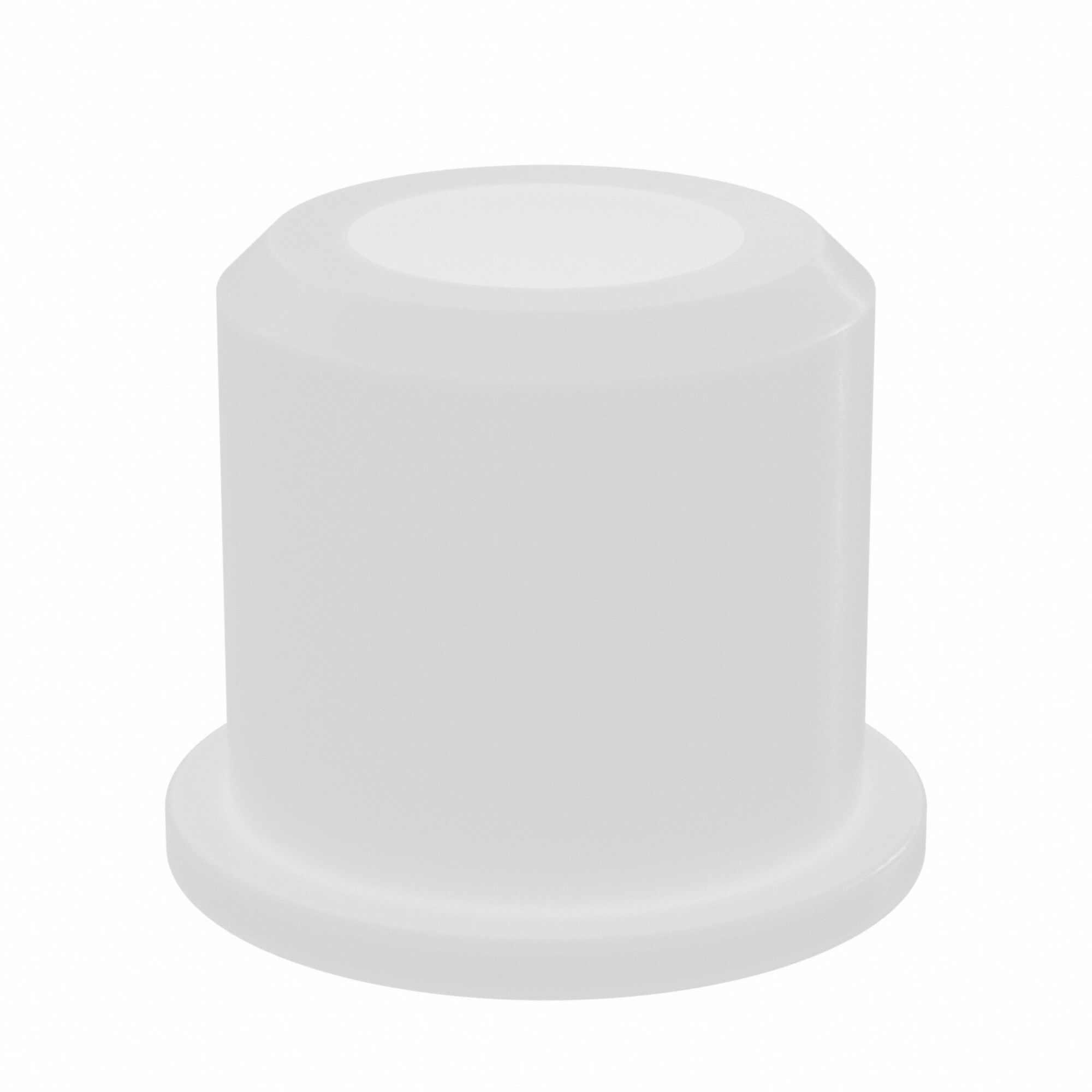 Flanged Sleeve Bearing: Nylon, 3/8 in Bore, 5/8 in OD, 5/8 in Overall Lg, 25 PK