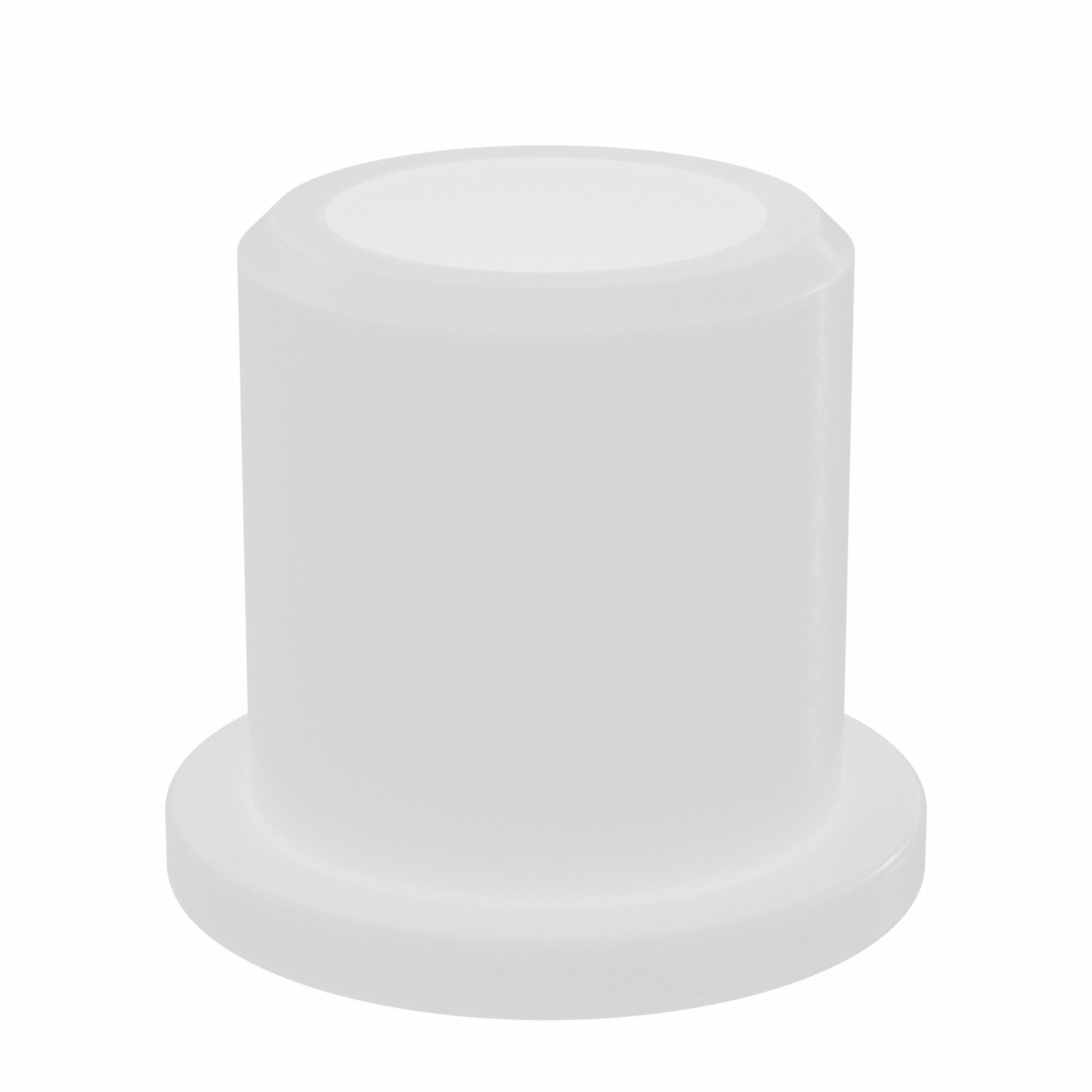 Flanged Sleeve Bearing: Nylon, 5/16 in Bore, 7/16 in OD, 1/2 in Overall Lg, 30 PK