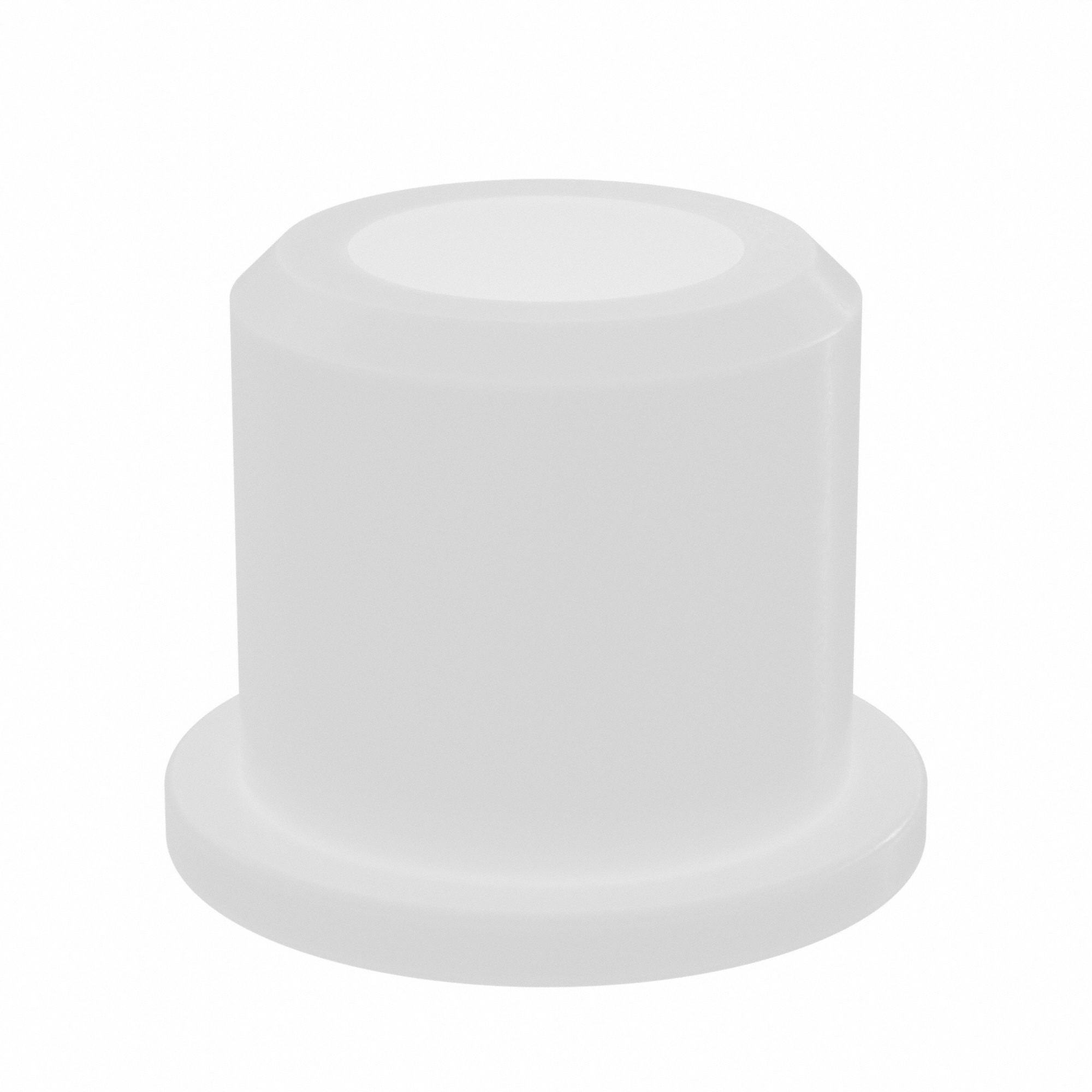 Flanged Sleeve Bearing: Nylon, 5/16 in Bore, 1/2 in OD, 1/2 in Overall Lg, 40 PK