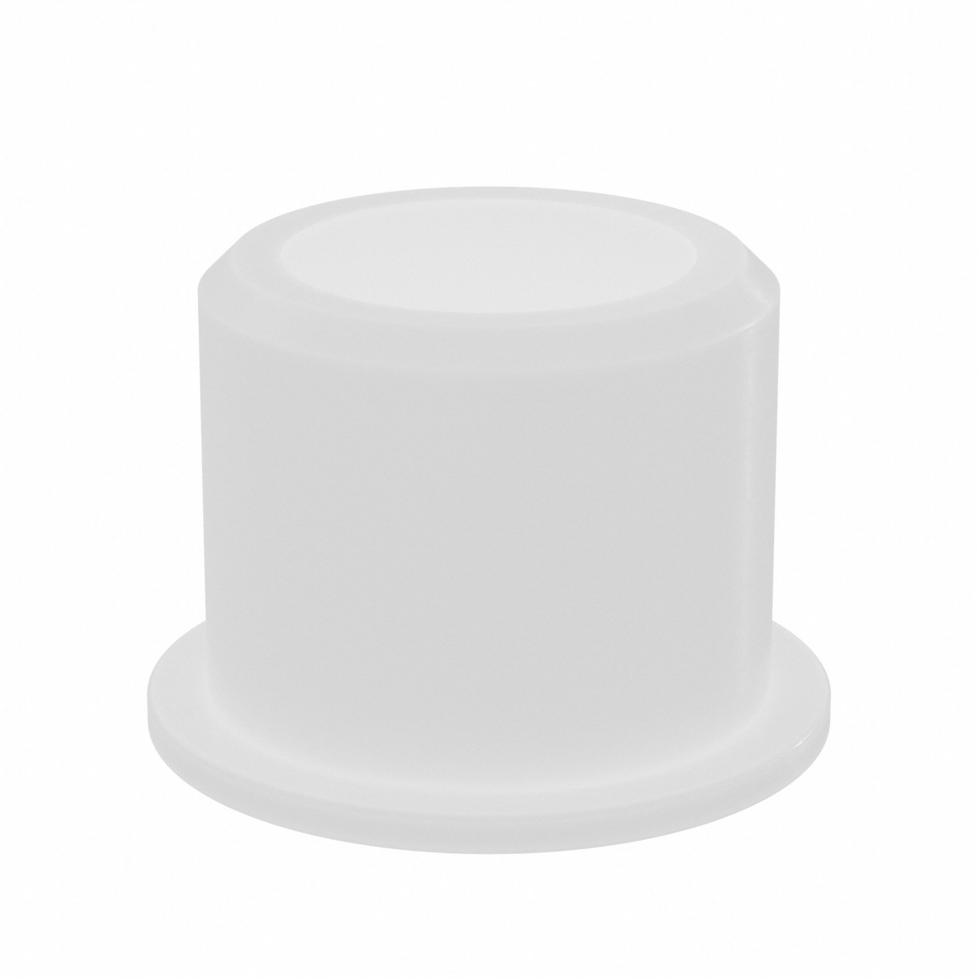 Flanged Sleeve Bearing: Nylon, 5/8 in Bore, 7/8 in OD, 3/4 in Overall Lg, 15 PK