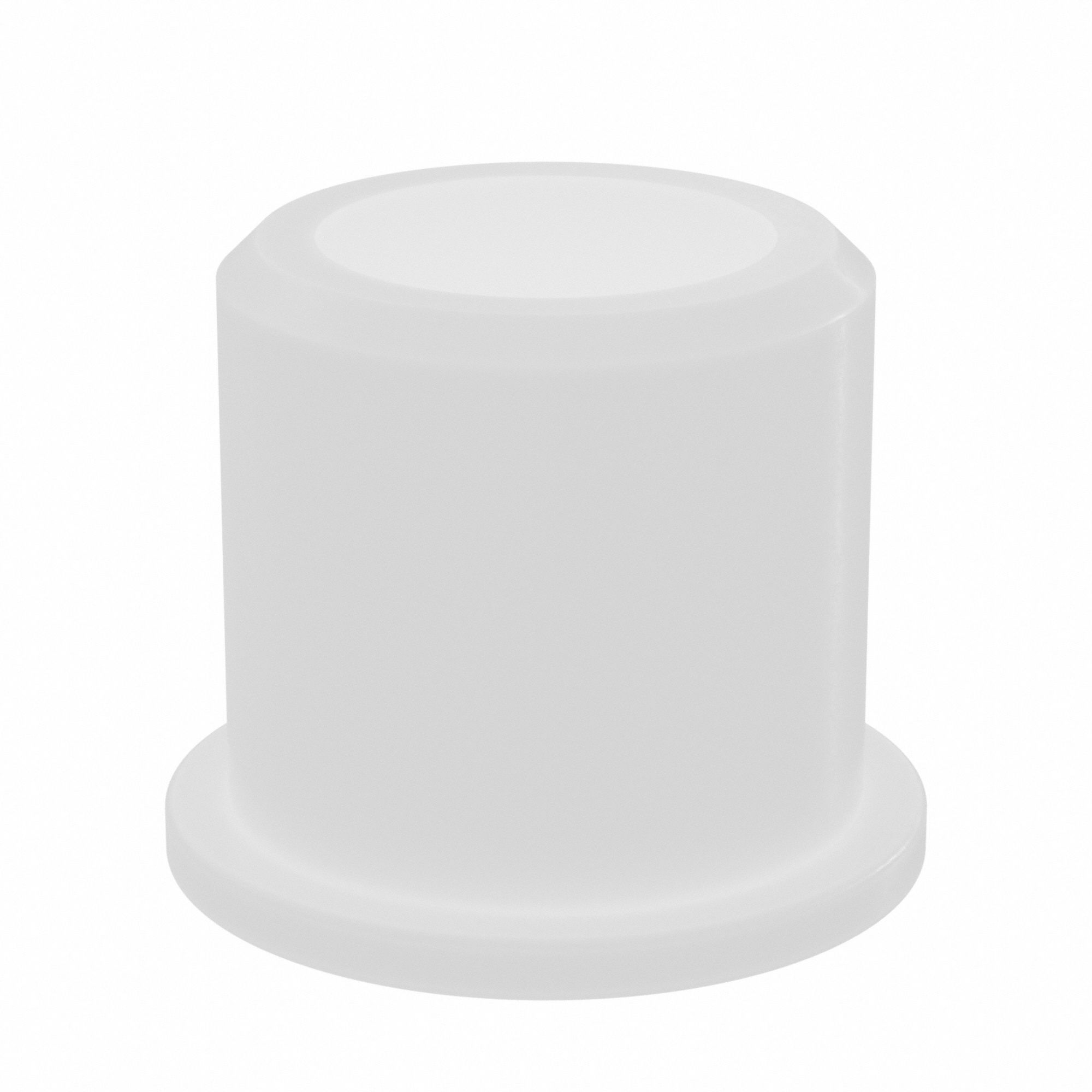 Flanged Sleeve Bearing: Nylon, 7/16 in Bore, 5/8 in OD, 5/8 in Overall Lg, 25 PK