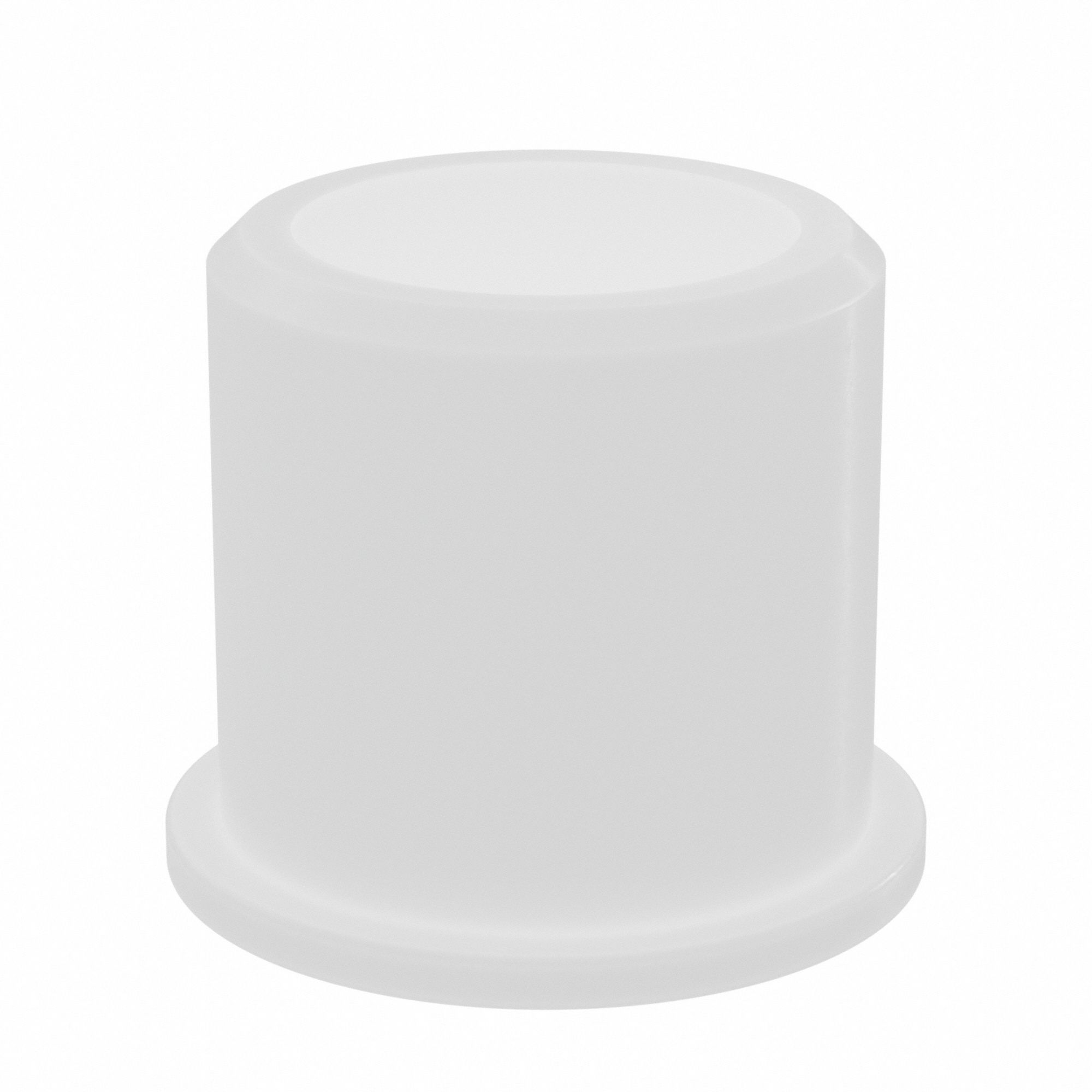 Flanged Sleeve Bearing: Nylon, 9/16 in Bore, 3/4 in OD, 3/4 in Overall Lg, 20 PK