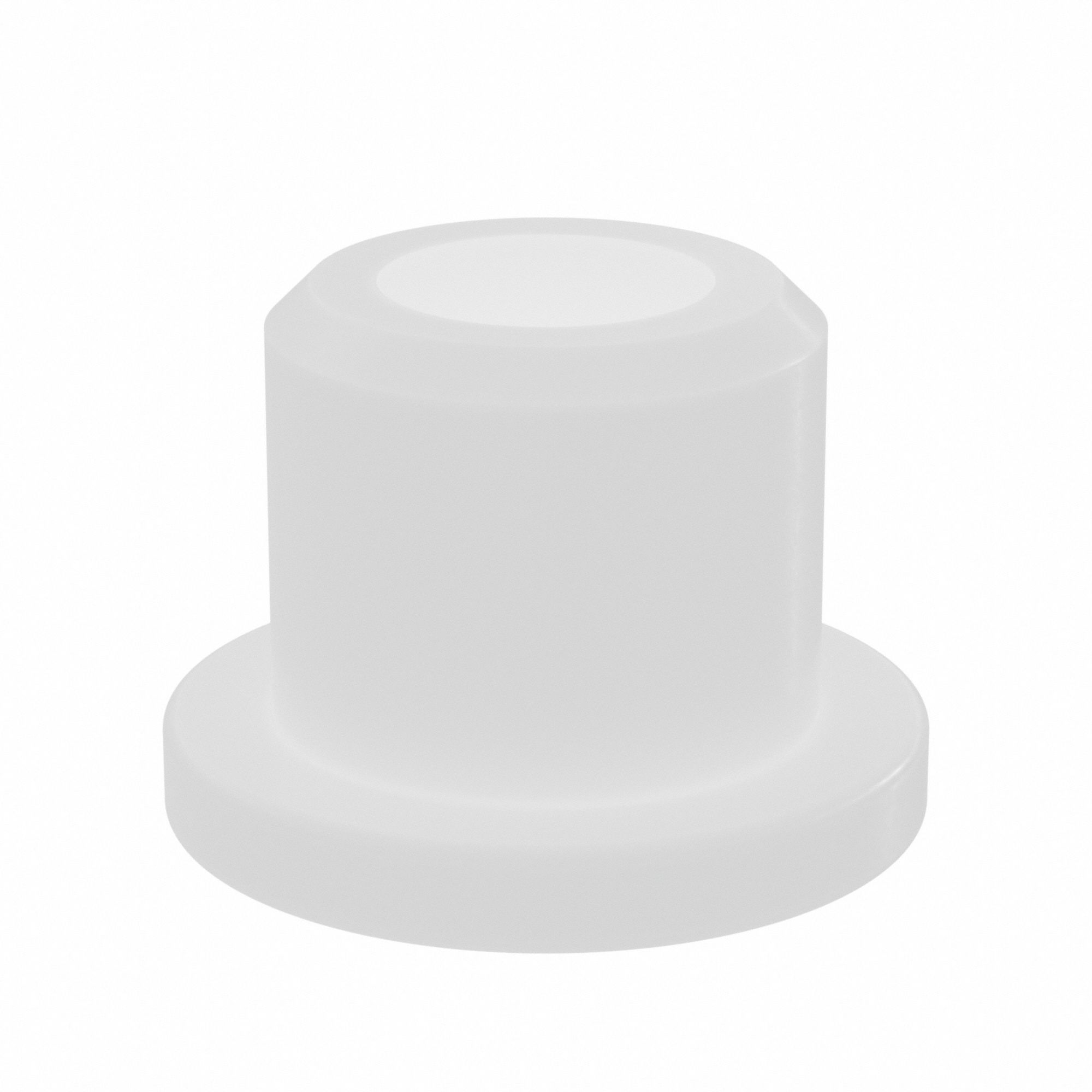 Flanged Sleeve Bearing: Nylon, 3/16 in Bore, 5/16 in OD, 5/16 in Overall Lg, 30 PK