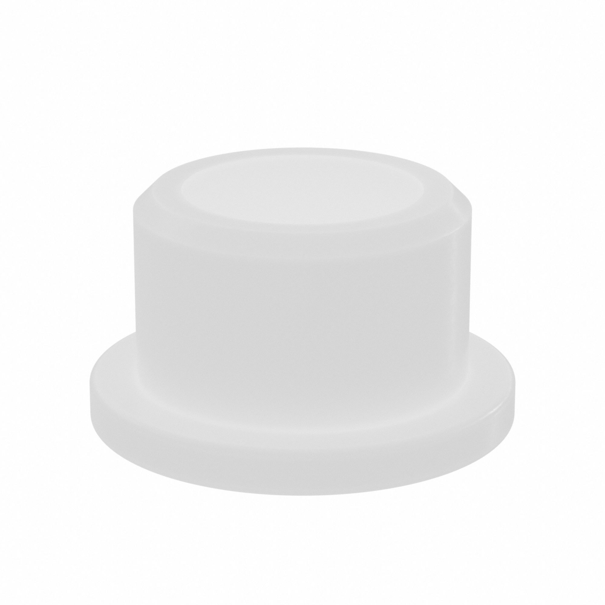 Flanged Sleeve Bearing: Nylon, 5/16 in Bore, 7/16 in OD, 5/16 in Overall Lg, 25 PK