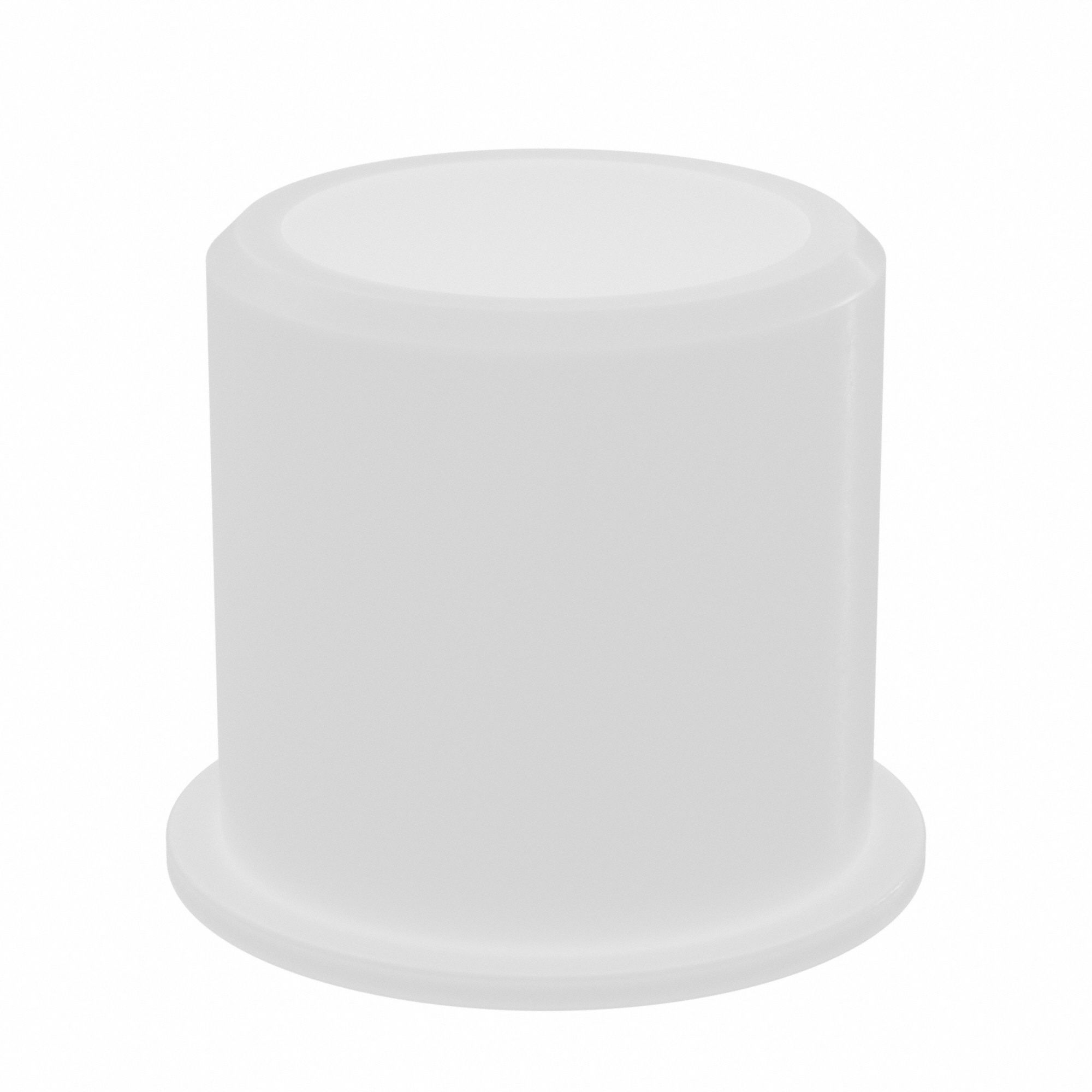 Flanged Sleeve Bearing: Nylon, 7/8 in Bore, 1 1/8 in OD, 1 1/8 in Overall Lg, 10 PK