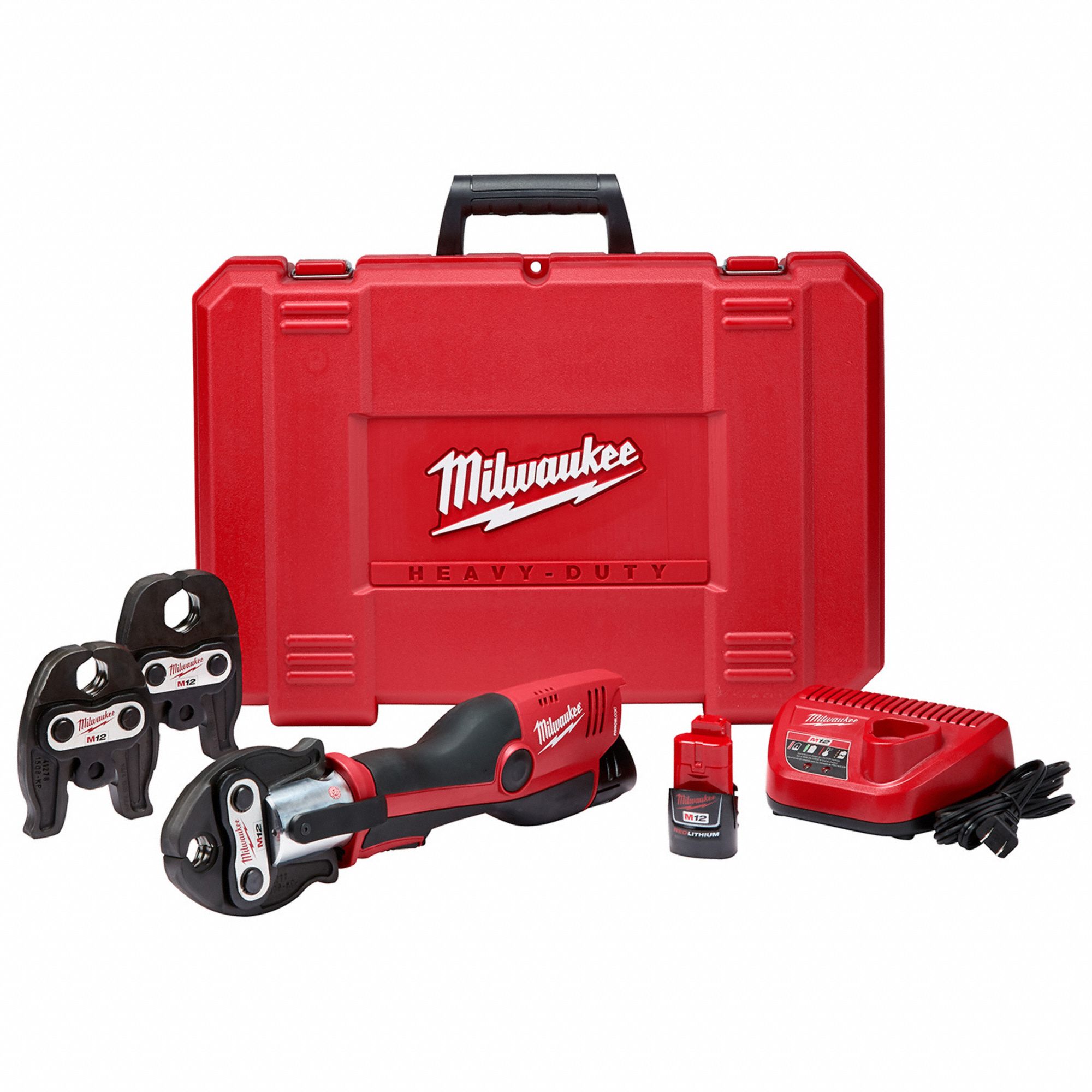 Cordless Press Tool Kit: M12™ REDLITHIUM™, Compact, Inline, For 1/2 in to 1 in Pipe