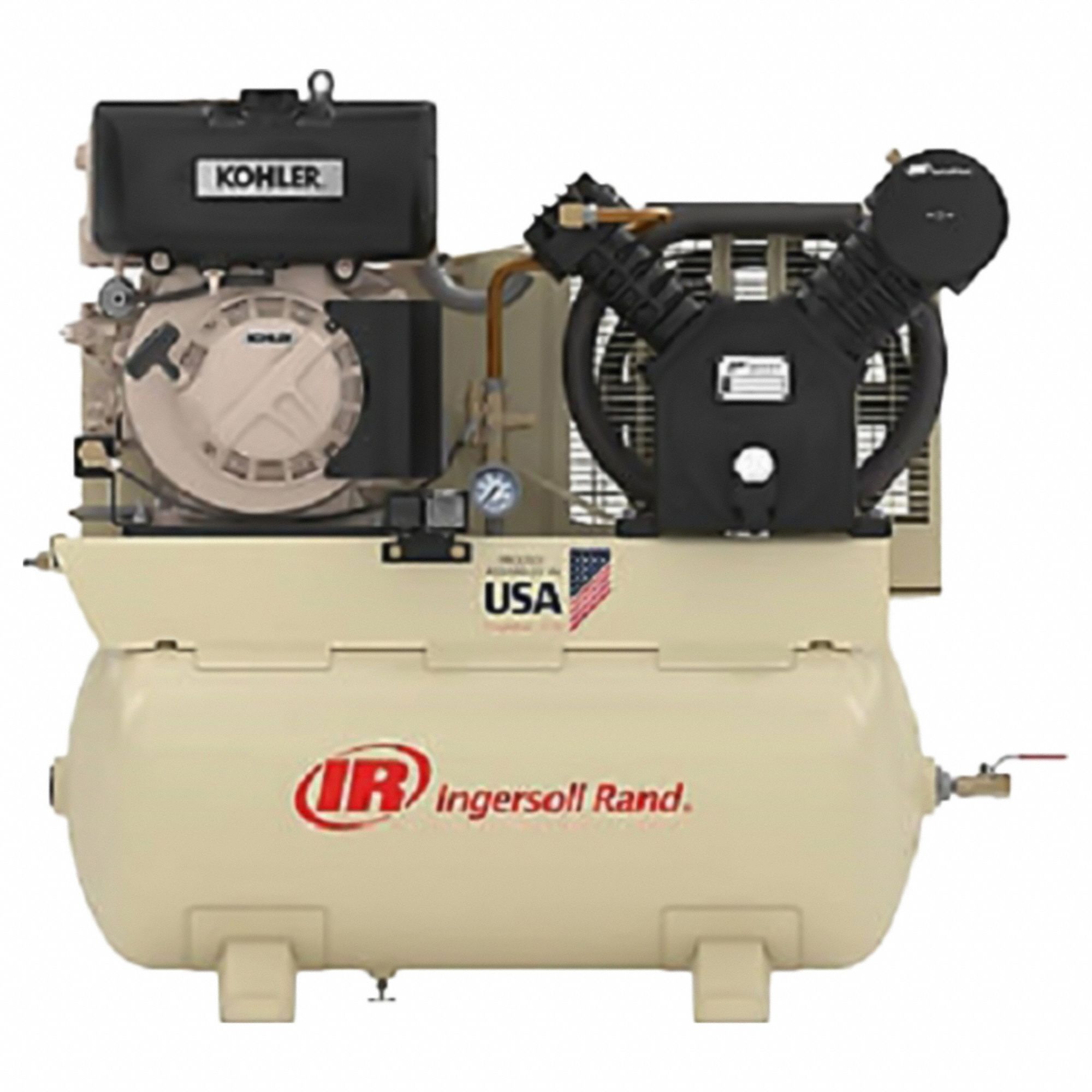 INGERSOLL RAND, 2 Stage, 10 hp Engine, Diesel Truck Mount Compressor