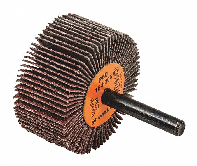 Flap Wheel, 1/4" Shaft, 2"x1" 60gr