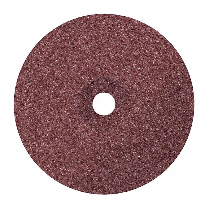 DISQUE DE PNÇ FIBR RÉS,GRAIN 40,TROU DE MTG S/ VIDE,BRUN,7 X 7/8 PO