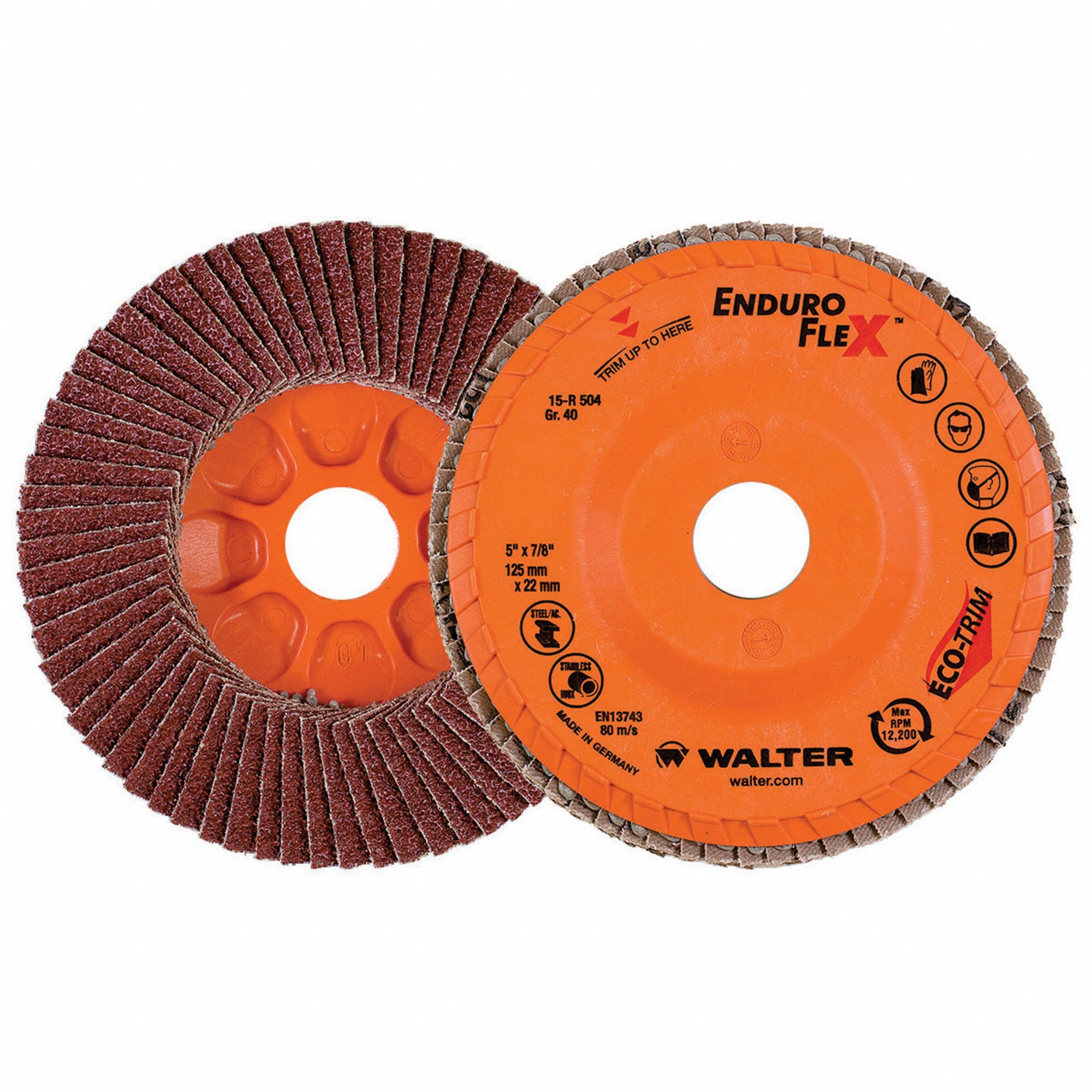 Flap Disc, T27 5"x7/8" 40gr