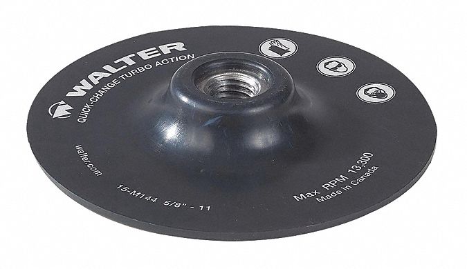 TURBO BACKING PAD 4 1/2"X5/8"-11"BLK