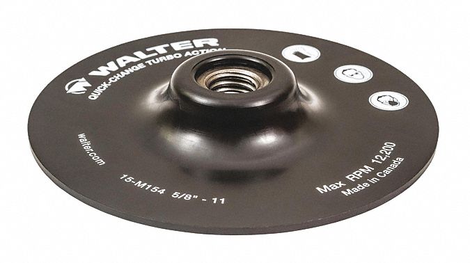 TURBO BACKING PAD 5"X5/8"-11"BLK