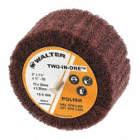 FLAP WHEEL, MOUNTED, ULTRA FINE GRIT, 3 X 3 IN DIA, COATED ALUMINUM OXIDE + NON-WOVEN
