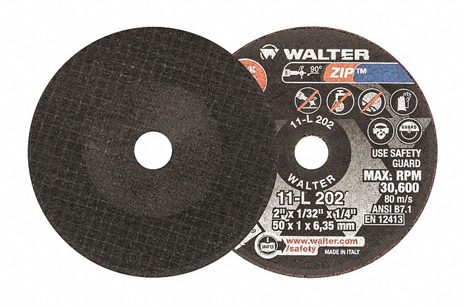 MEULE À TRONÇONNER,P/ MÉT,TP 1,30,600 TR/MIN,2 X 1/32 X 1/32 PO