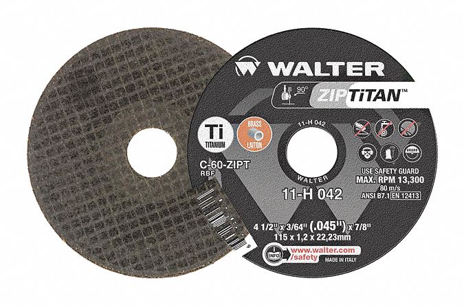 CUT-OFF WHEEL,13300 RPM,4-1/2