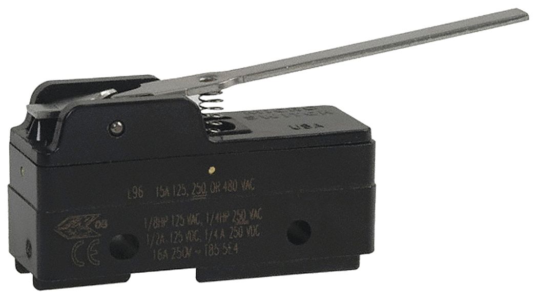 Snap Action Switch: Lever Actuator, 1NO/1NC, Solder