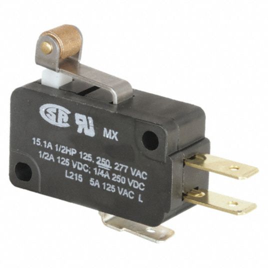 HONEYWELL, Roller Lever Actuator, 1NO/1NC, Miniature Snap Action Switch ...