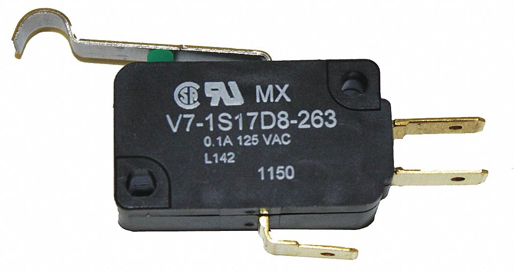 HONEYWELL Miniature Snap Action Switch 0.1 A 120 V, 0.63 in Ht