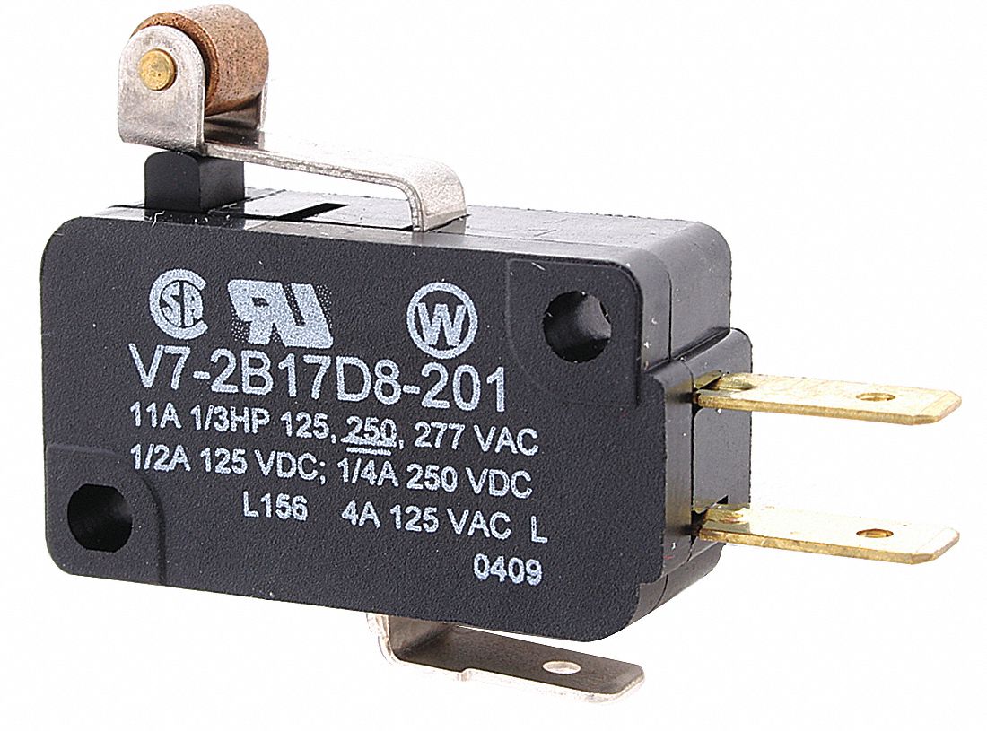 10 PIECE LOT V7-2B17D8-022 Snap Action Miniature switch 11 Amp 250 VAC 