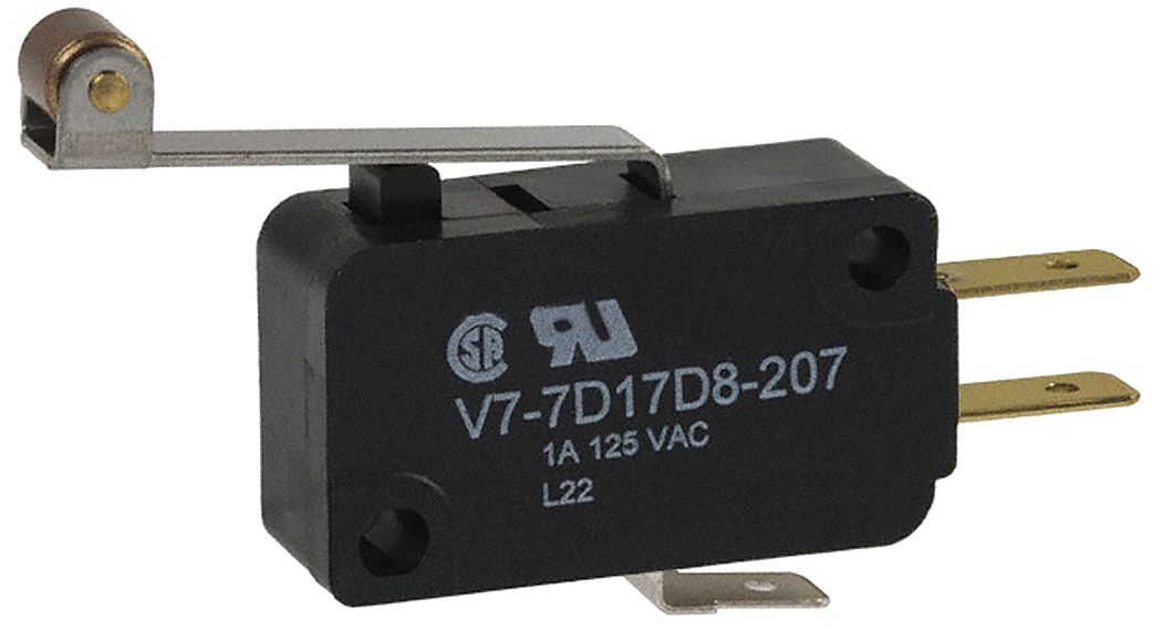 HONEYWELL Miniature Snap Action Switch 1 A 120 V, 1.35 in Lever