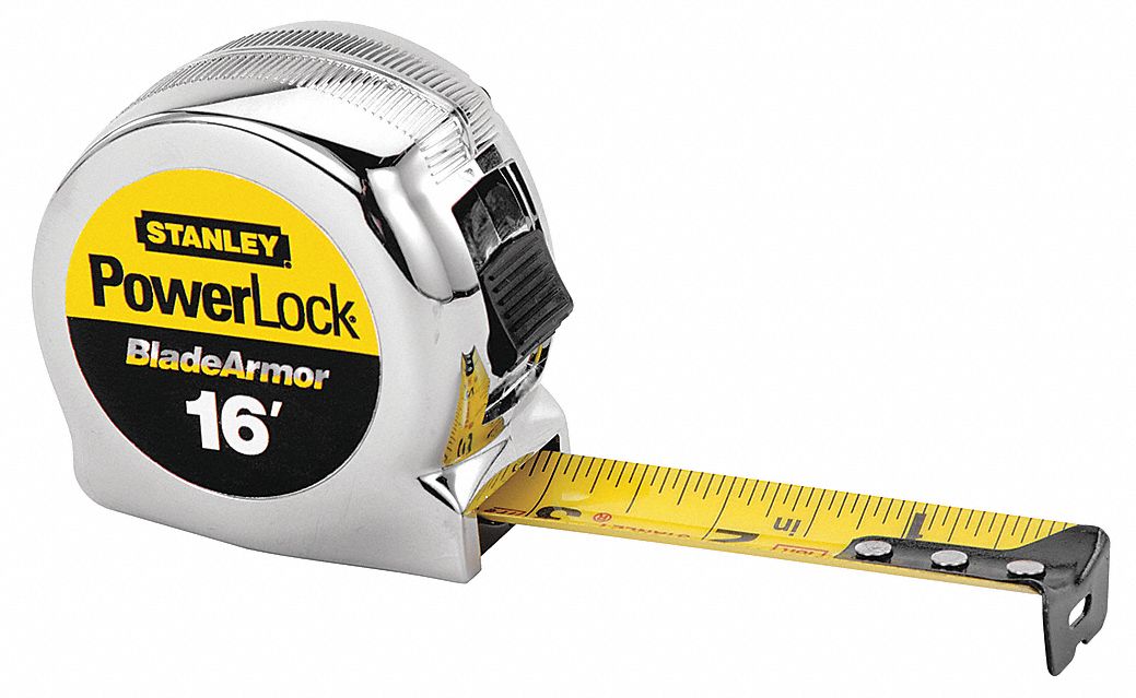 STANLEY Cinta Métrica 25 pies Deslizable Gancho con 3 Remaches, True-Zero™  - Cintas de Medir - 5LP66