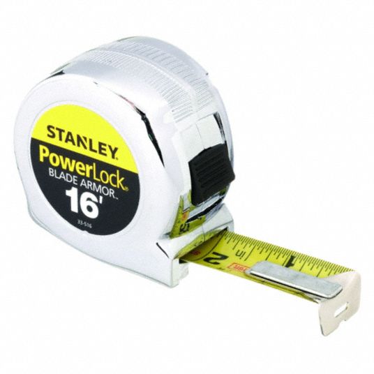 STANLEY, Inch, Nonmagnetic Single Hook Tip, Tape Measure - 24A342