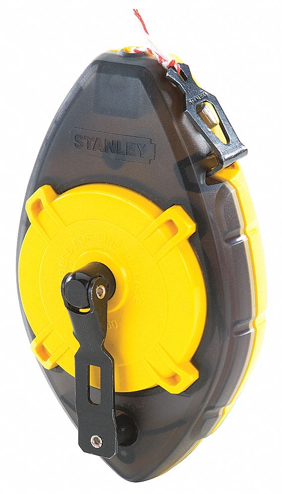 STANLEY Chalk Line Reel, 100 ft, ABS, w/o Chalk 24A36547460 Grainger