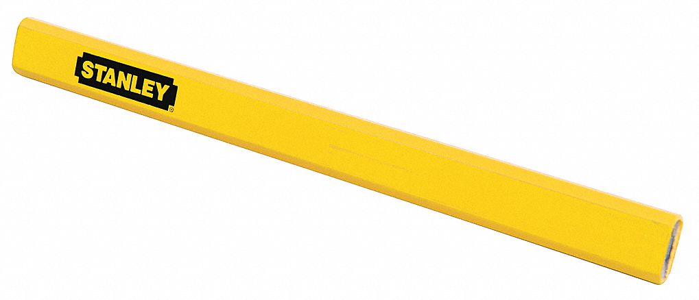 24A376 - Carpenter Pencil #2 Flat Yellow