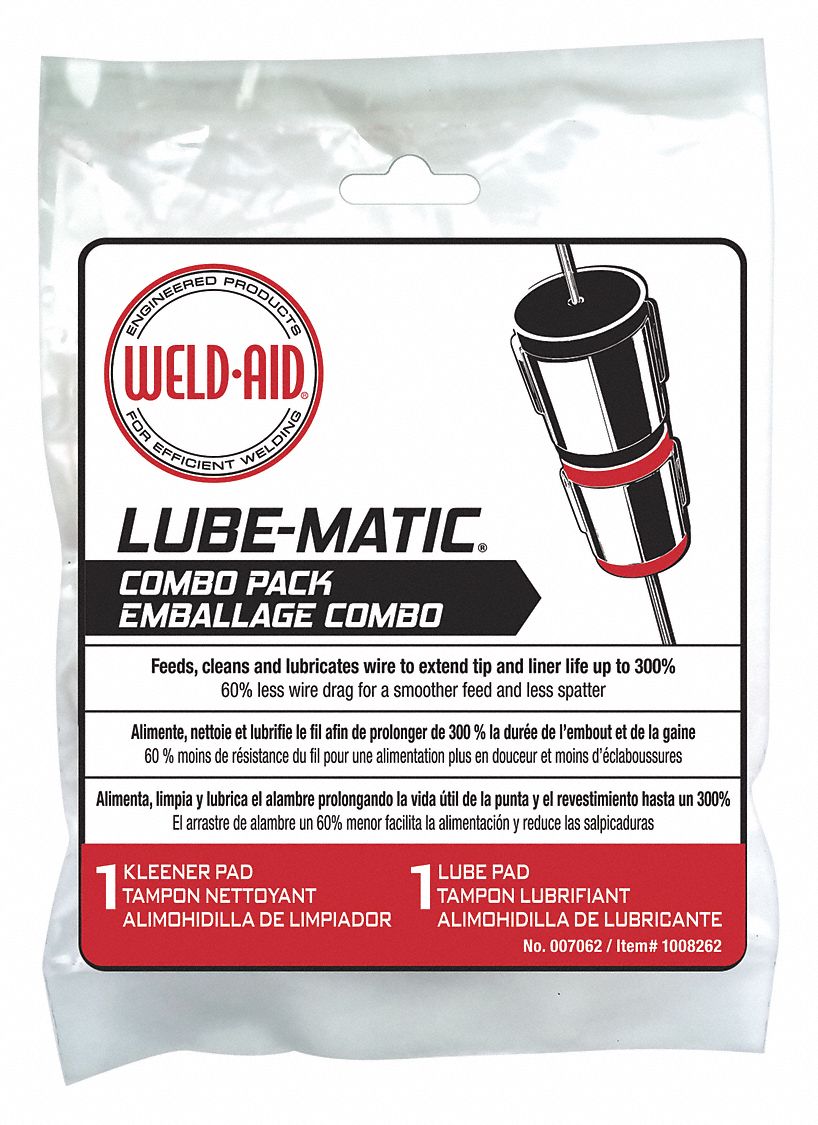 Lubricating & Cleaning Pads: Black/Red, 2 PK