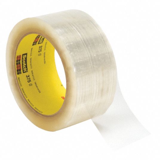 SCOTCH Box Sealing Tape, Clear, Hot Melt Resin Tape Adhesive, Tape Application Hand 24A626375