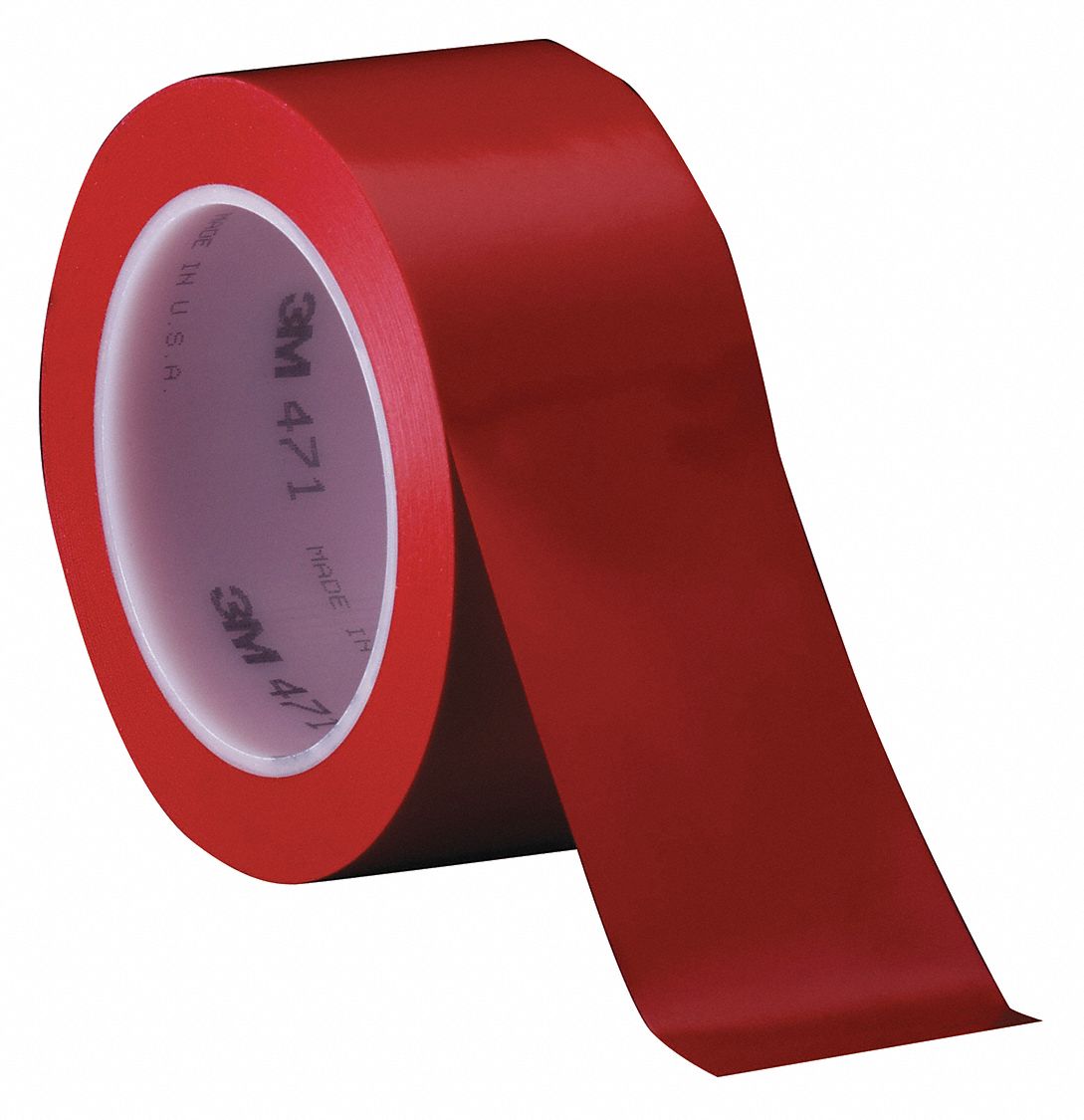 Floor Marking Tape: Gen Purpose, Solid, Red, 3 in x 108 ft, 5.2 mil Tape Thick, 3M™