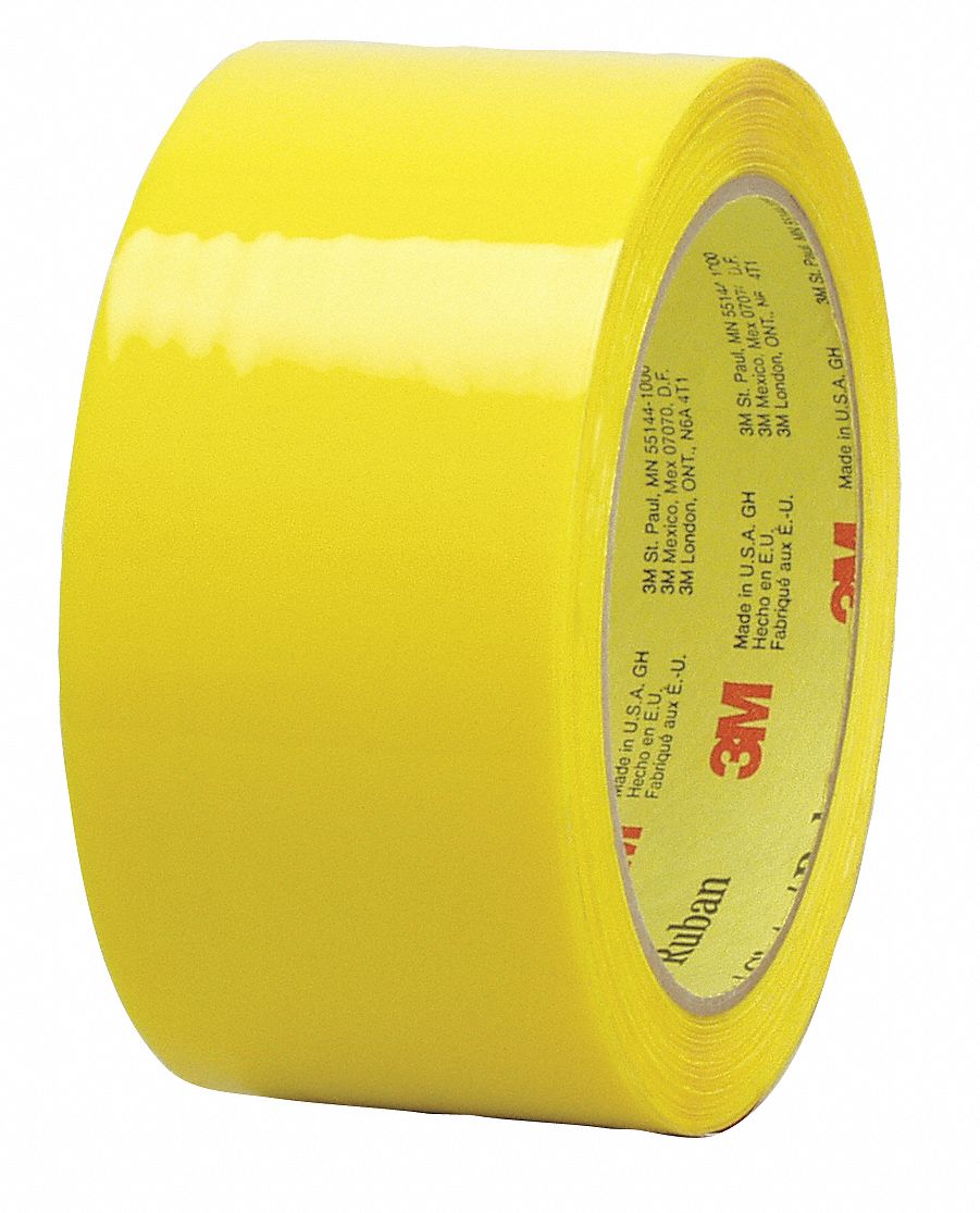 SCOTCH Box Sealing Tape, Yellow, Hot Melt Resin Tape Adhesive, Tape