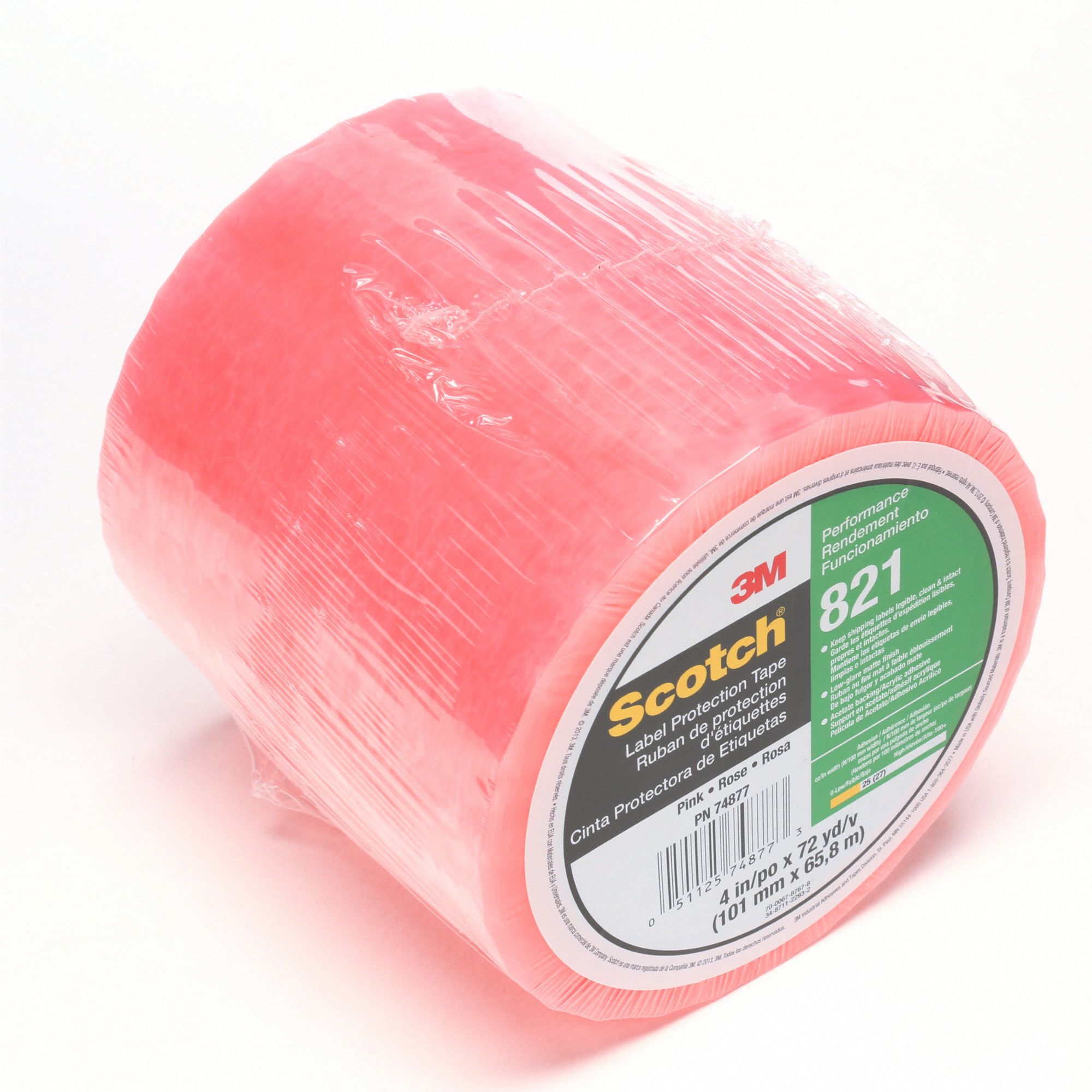 Label Protection Tape, Pink, Acrylic Tape Adhesive, Tape