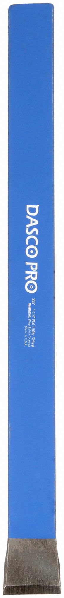 COLD CHISEL, STEEL, 1 1/4 IN BLADE W, 12 IN OVERALL L, PLAIN GRIP